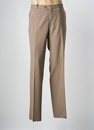 Pantalon droit tissage chiné taille normale beige SAINT HILAIRE homme