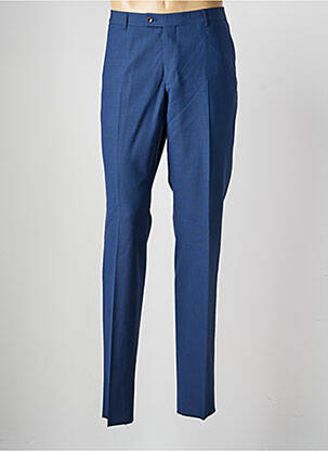 Pantalon droit tissage popeline taille normale bleu SAINT HILAIRE homme