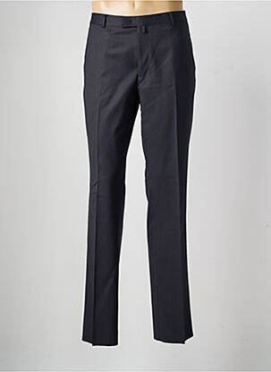 Pantalon droit taille à pinces taille normale bleu SAINT HILAIRE homme