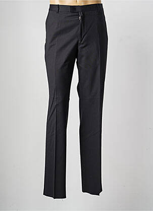 Pantalon droit taille à pinces taille normale noir SAINT HILAIRE homme