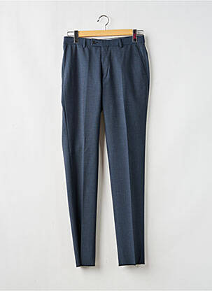 Pantalon droit tissage chiné taille normale bleu SAINT HILAIRE homme