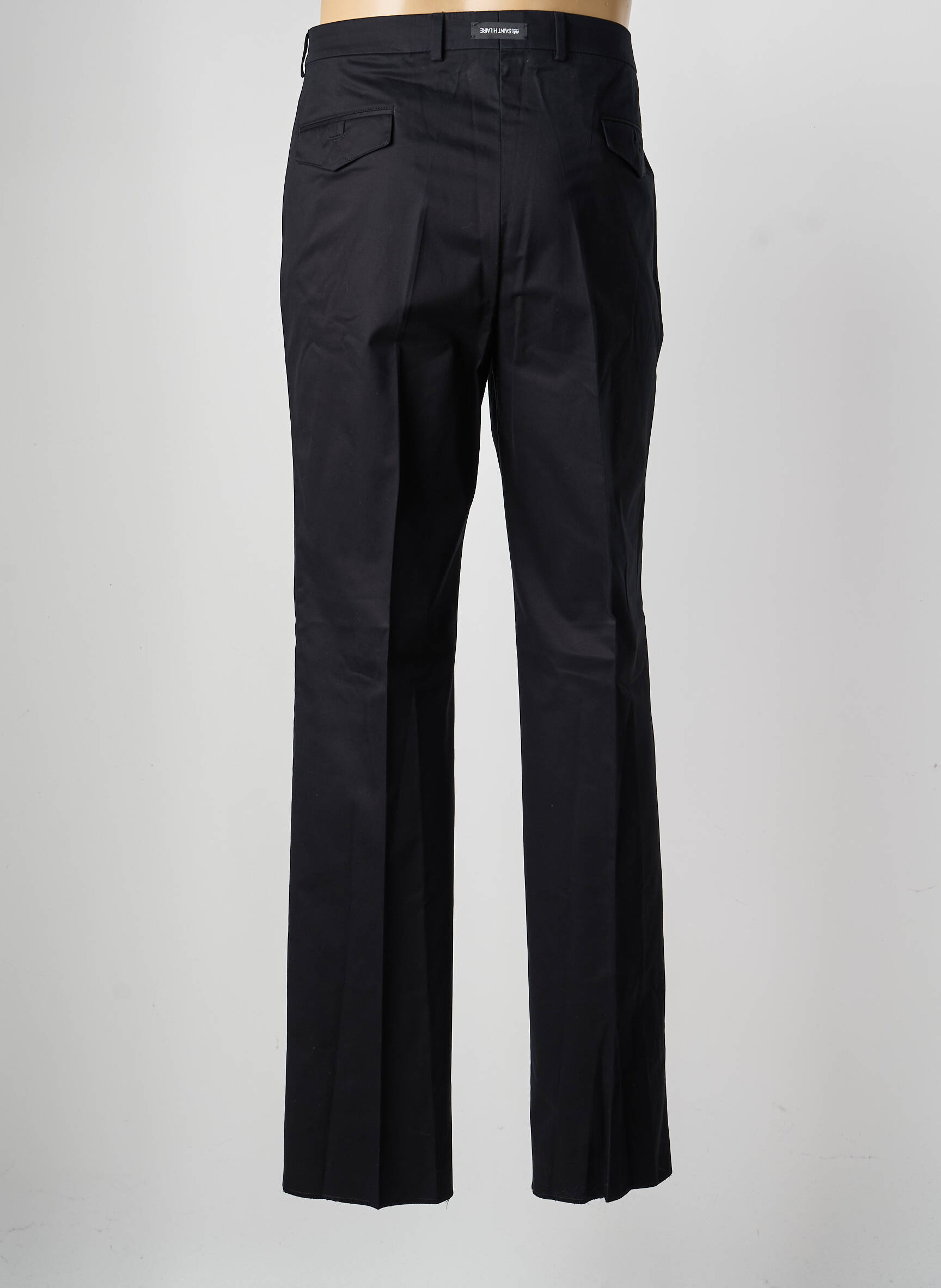 Pantalon droit tissage popeline taille normale noir SAINT HILAIRE homme