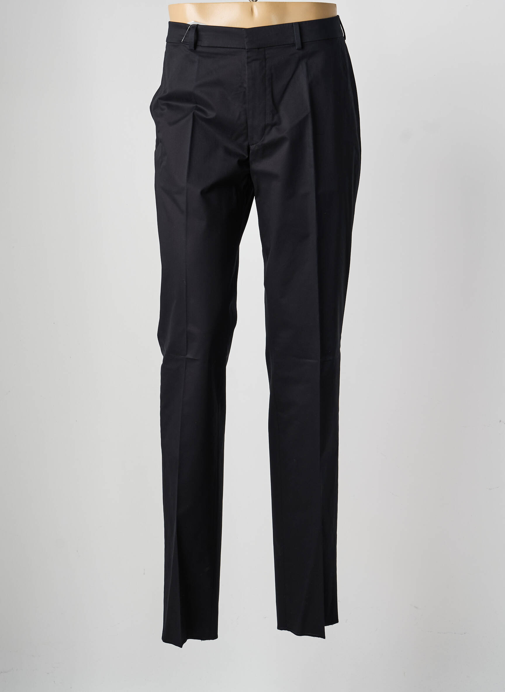 Pantalon droit tissage popeline taille normale noir SAINT HILAIRE homme