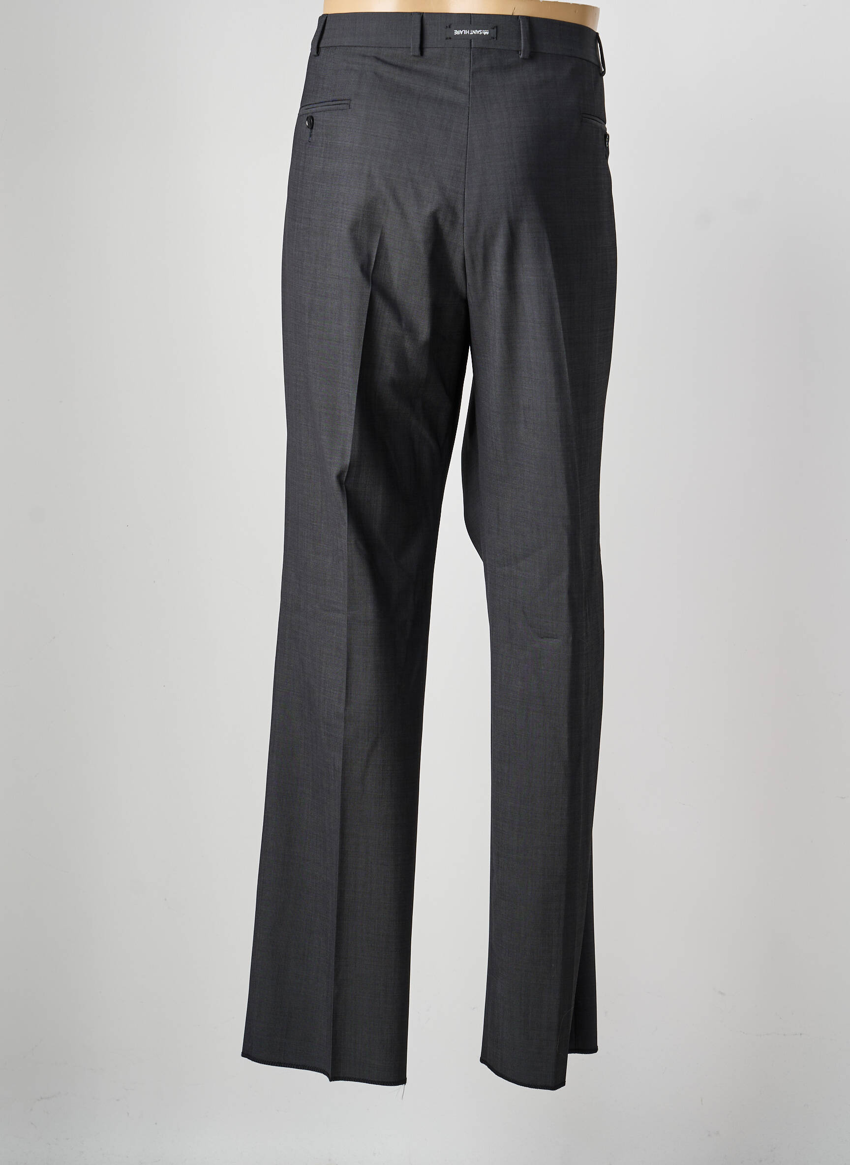 Pantalon droit tissage chiné taille normale gris SAINT GENIES homme