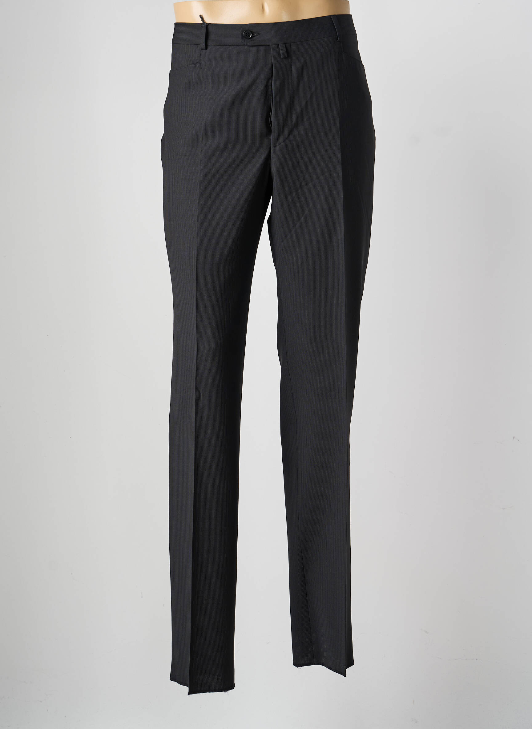 Pantalon droit tissage popeline taille normale noir SAINT HILAIRE homme