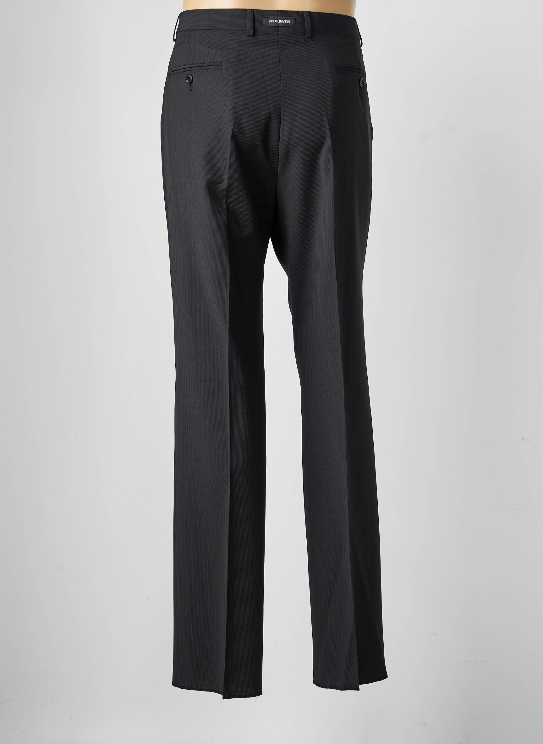 Pantalon droit tissage popeline taille normale noir SAINT HILAIRE homme