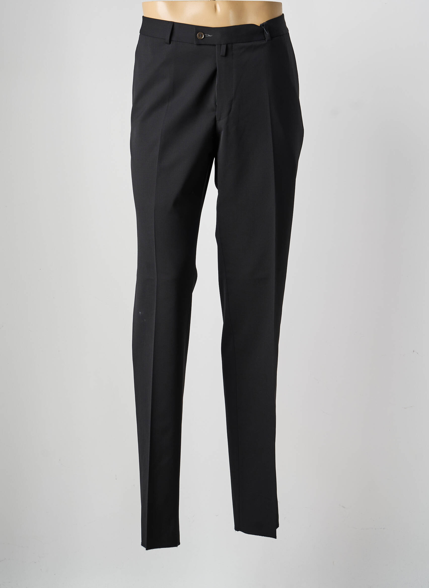 Pantalon droit tissage popeline taille normale noir SAINT HILAIRE homme