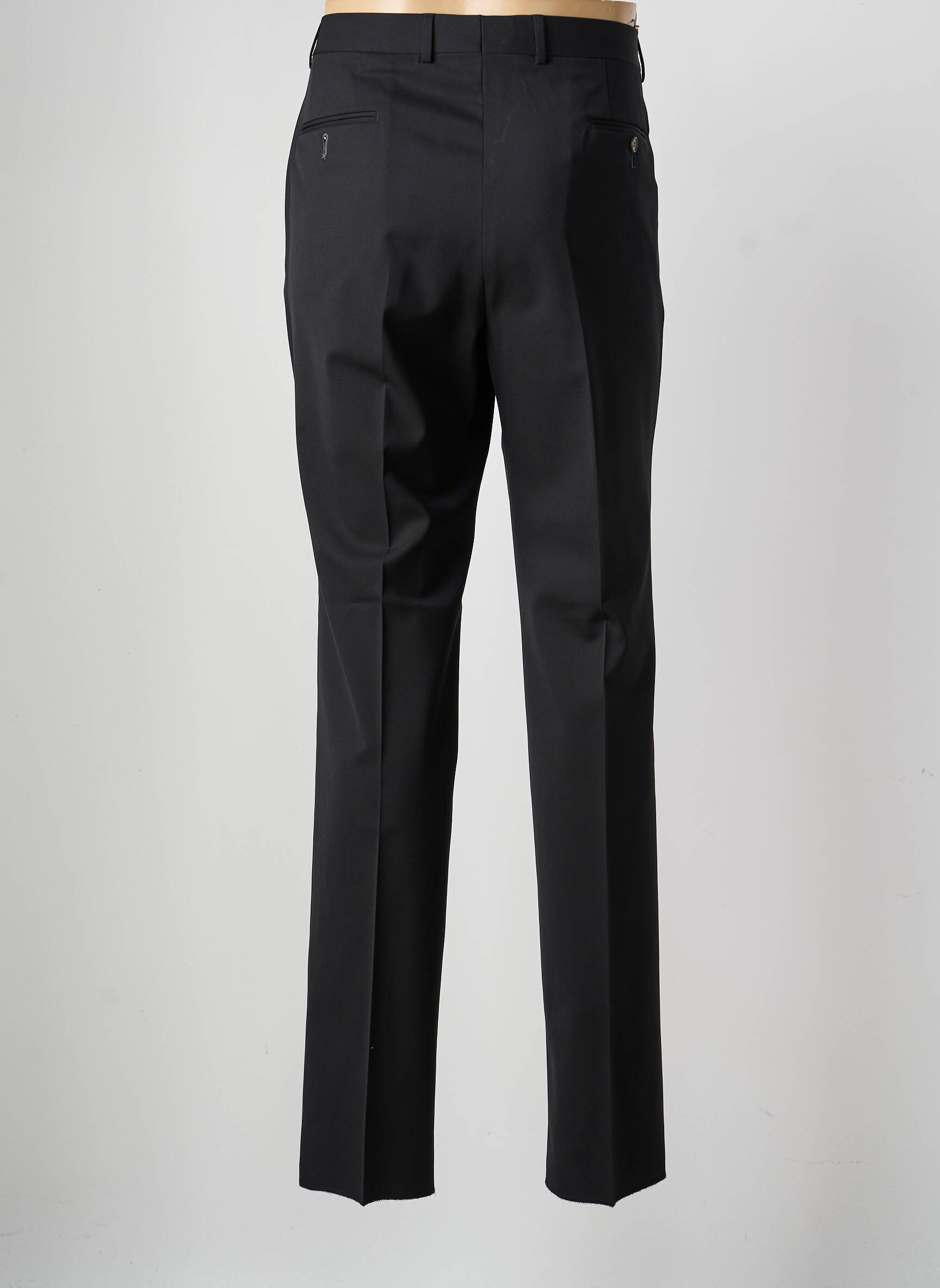 Pantalon droit tissage popeline taille normale noir SAINT HILAIRE homme