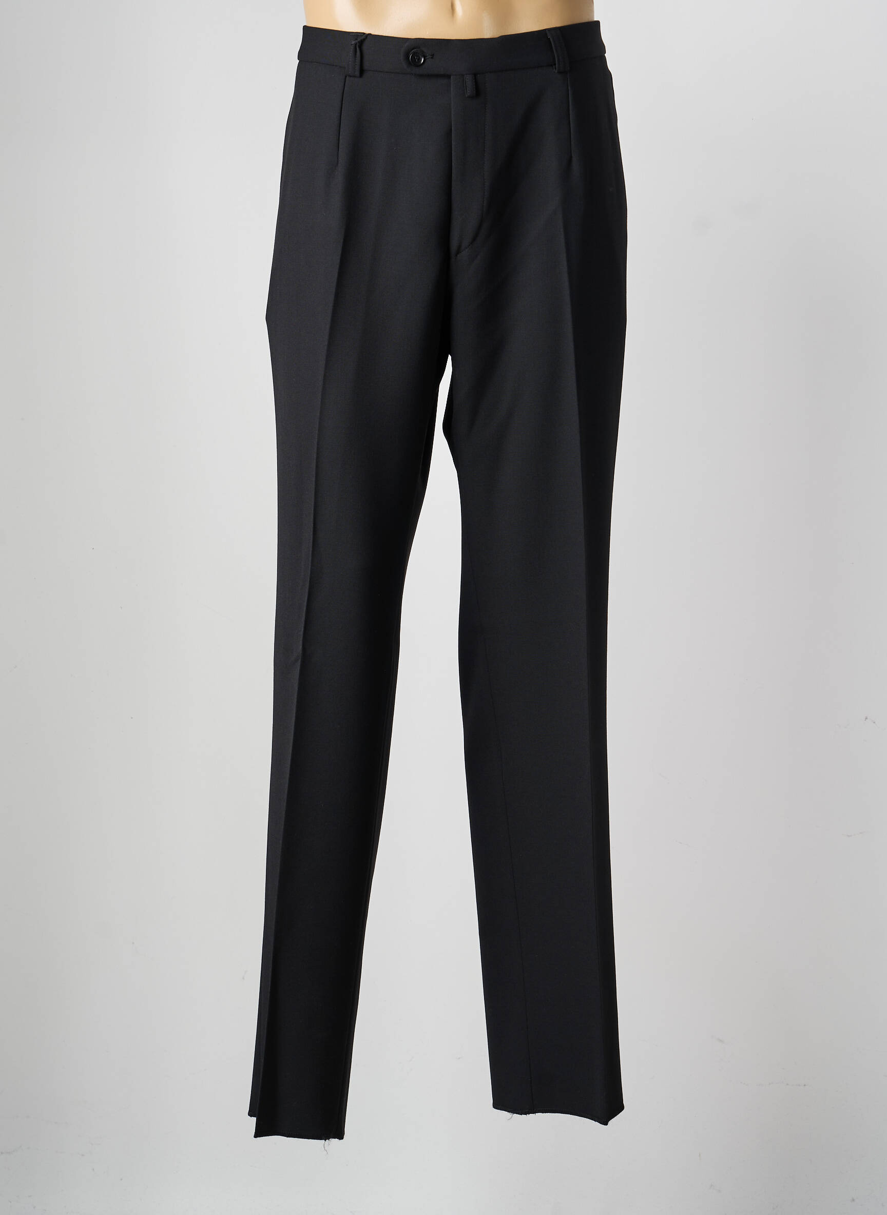 Pantalon droit tissage popeline taille normale noir SAINT HILAIRE homme