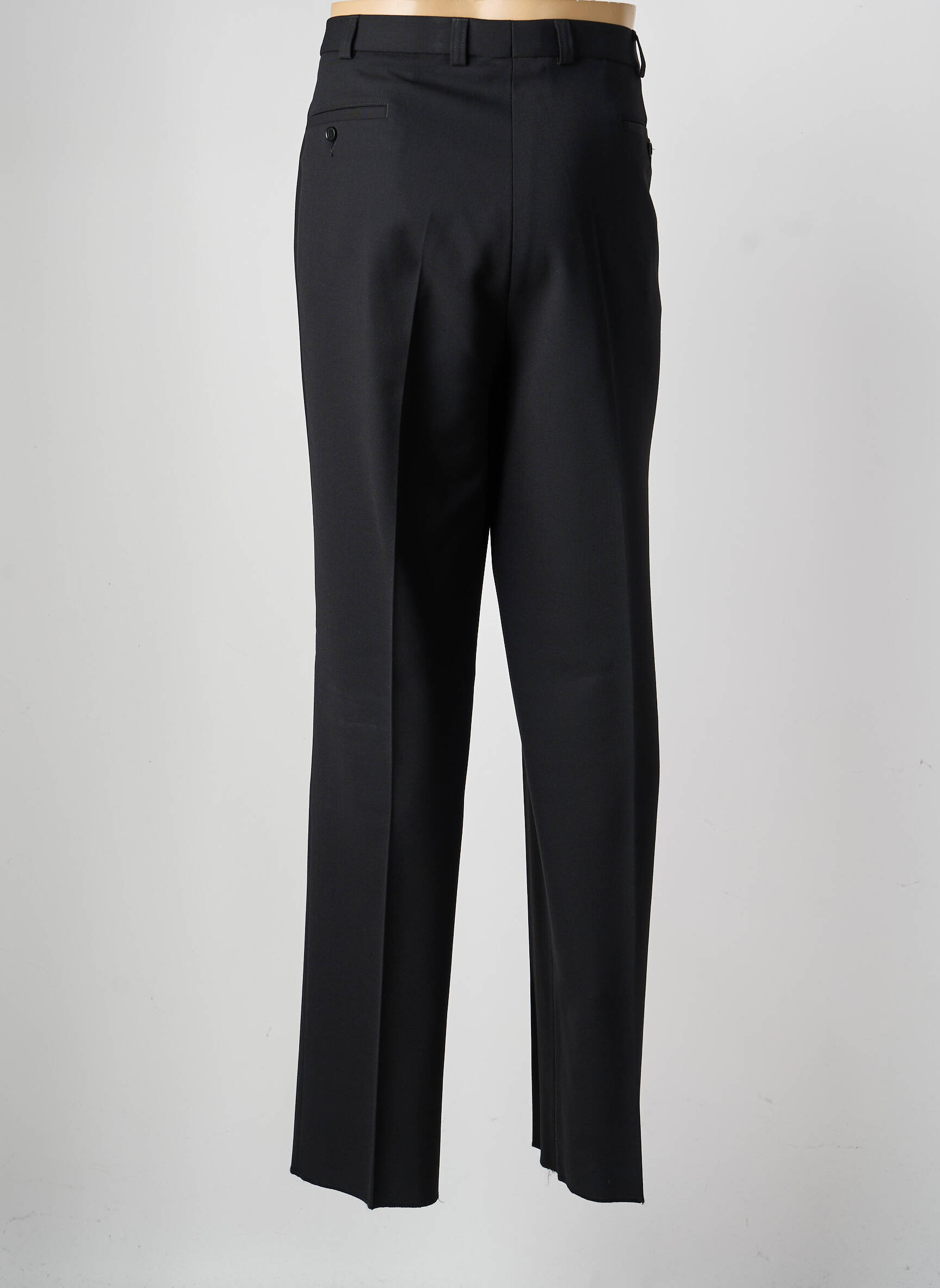 Pantalon droit tissage popeline taille normale noir SAINT HILAIRE homme