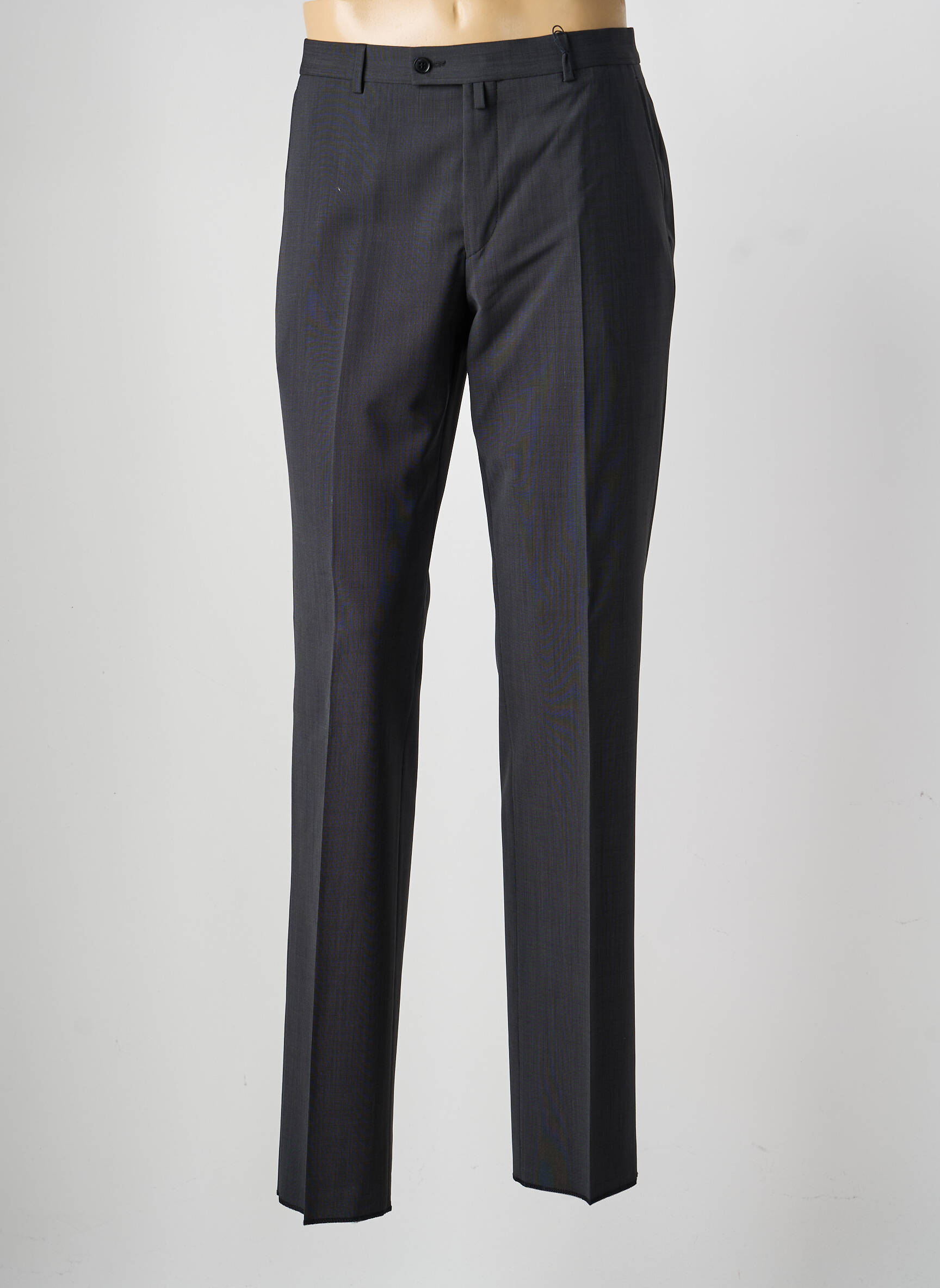 Pantalon droit taille à pinces taille normale gris SAINT HILAIRE homme