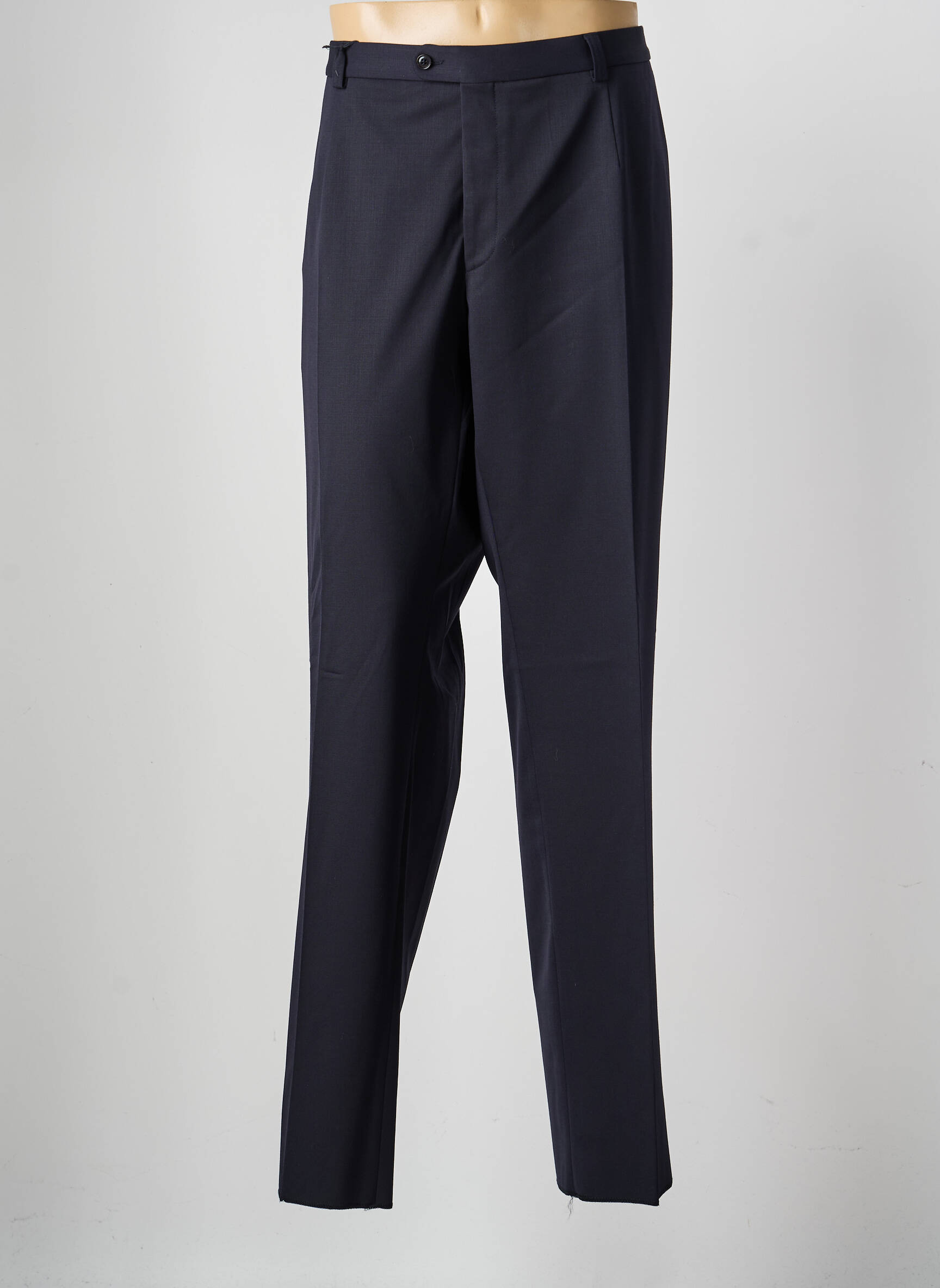 Pantalon droit tissage popeline taille normale bleu SAINT HILAIRE homme