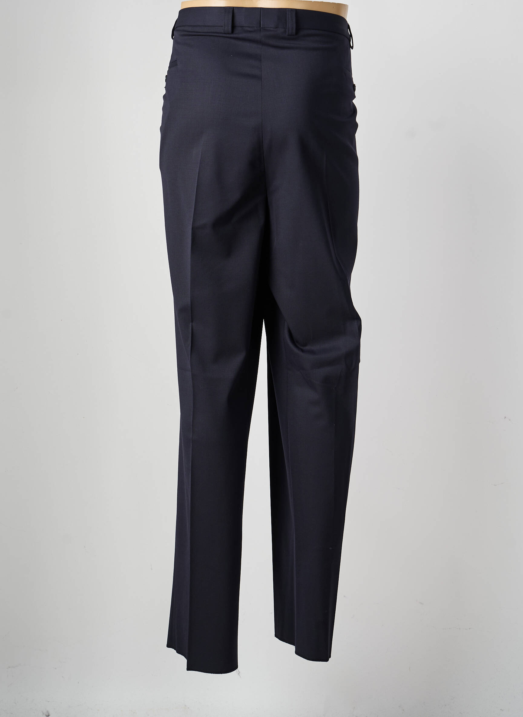 Pantalon droit tissage popeline taille normale bleu SAINT HILAIRE homme