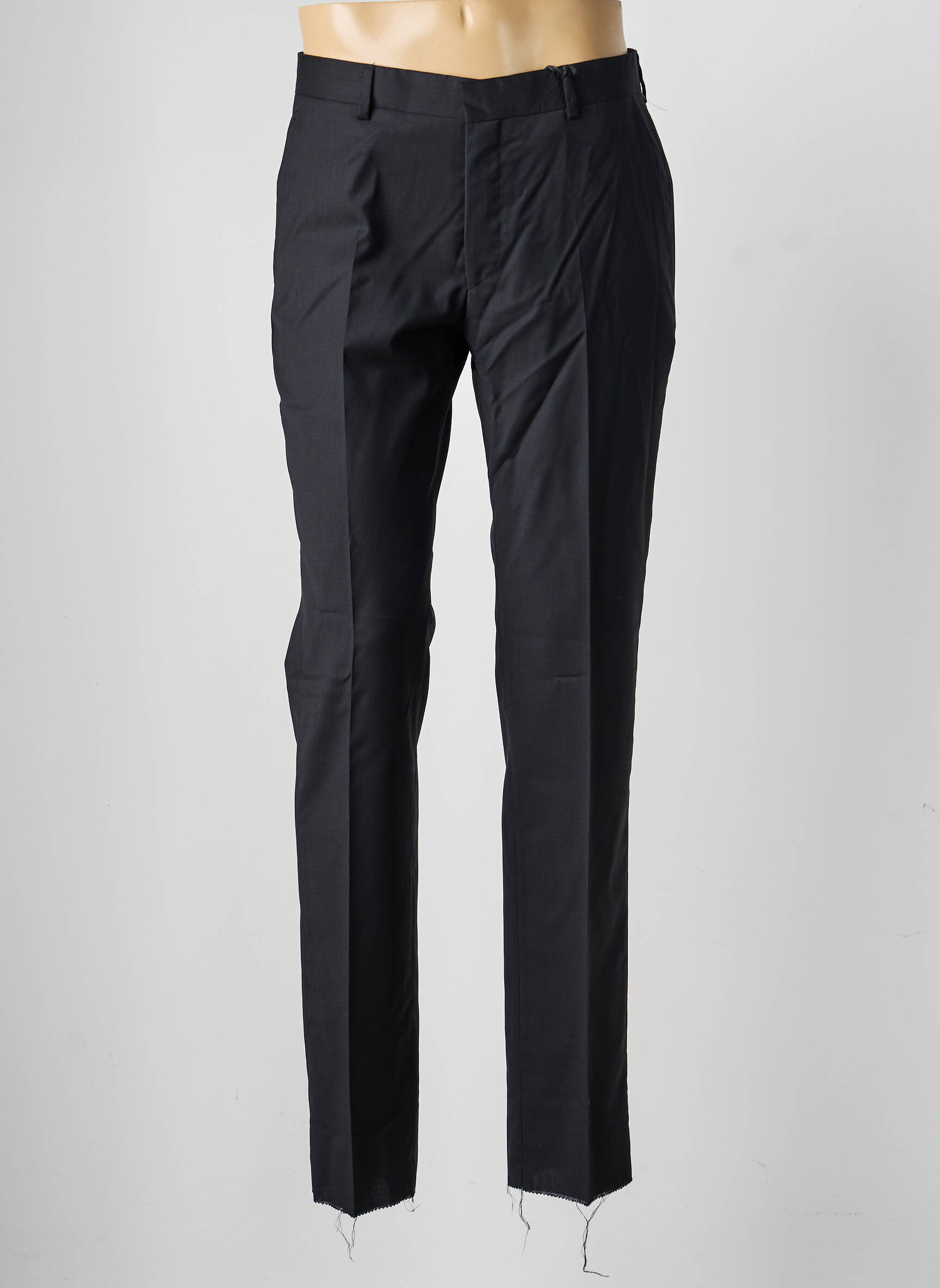 Pantalon droit tissage popeline taille normale noir SAINT HILAIRE homme