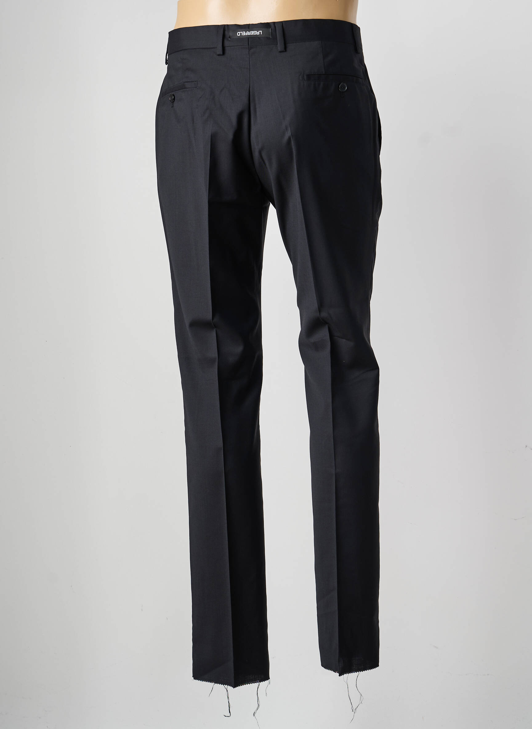Pantalon droit tissage popeline taille normale noir SAINT HILAIRE homme