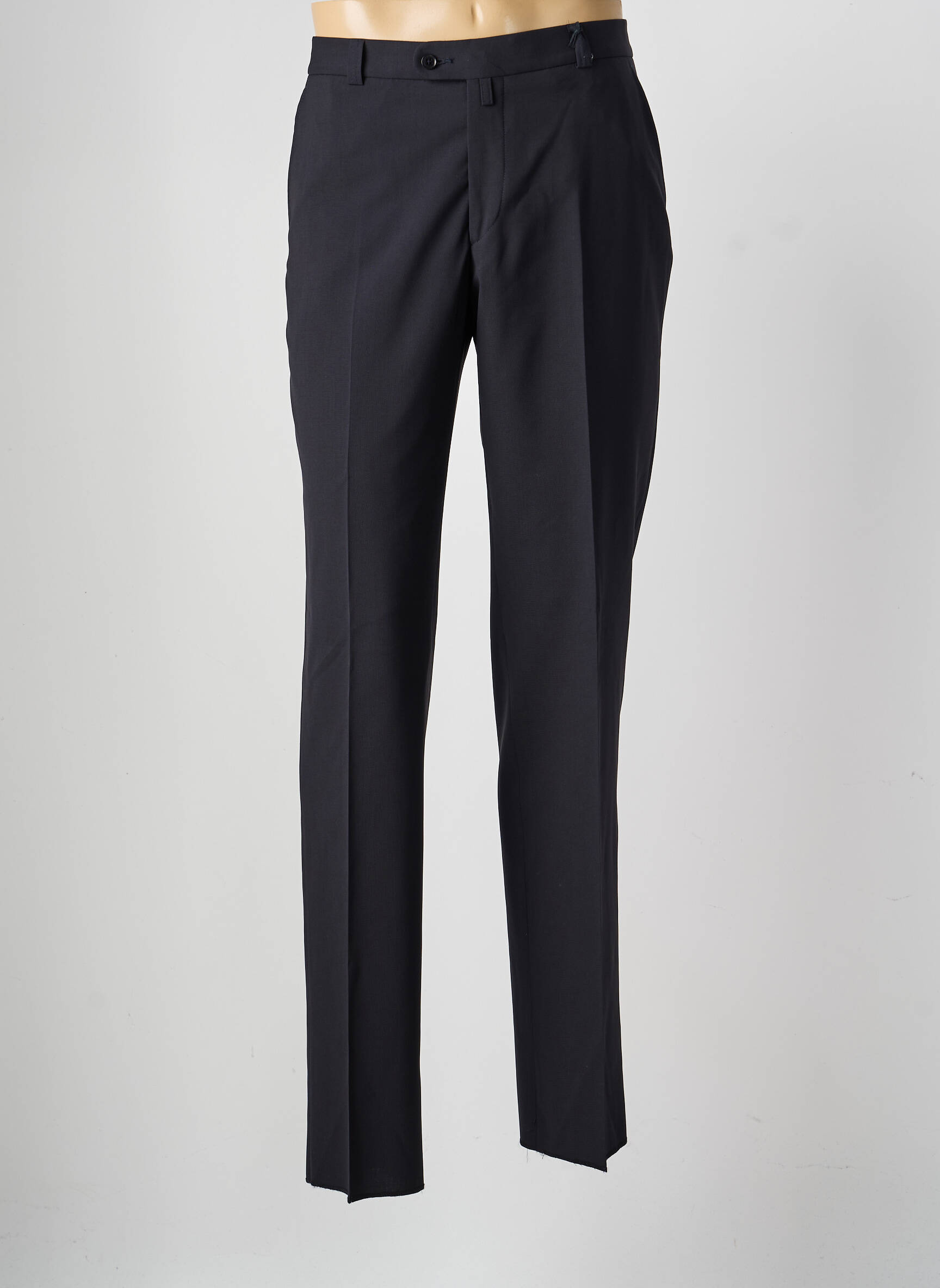 Pantalon droit tissage popeline taille normale bleu SAINT HILAIRE homme