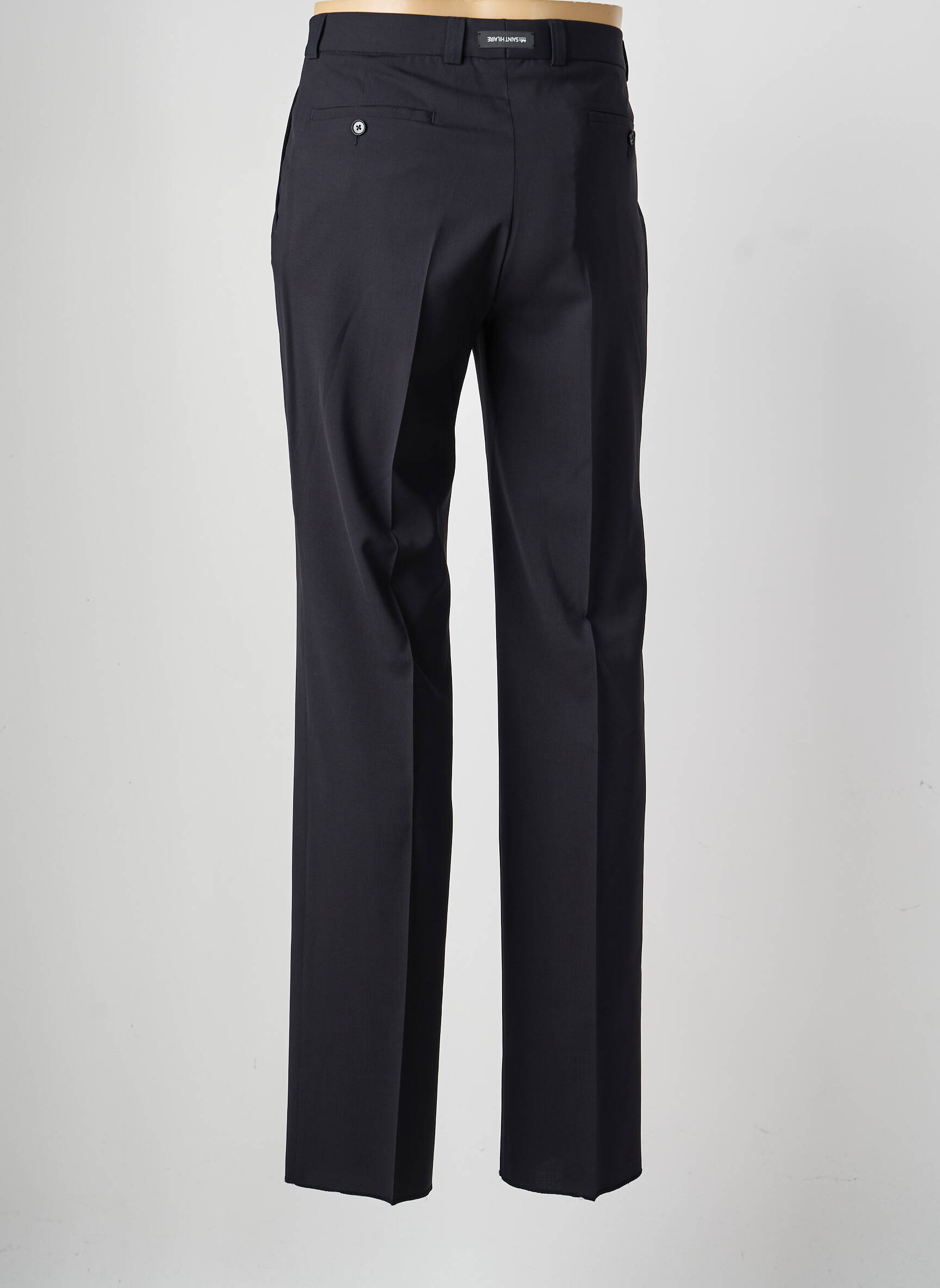 Pantalon droit tissage popeline taille normale bleu SAINT HILAIRE homme