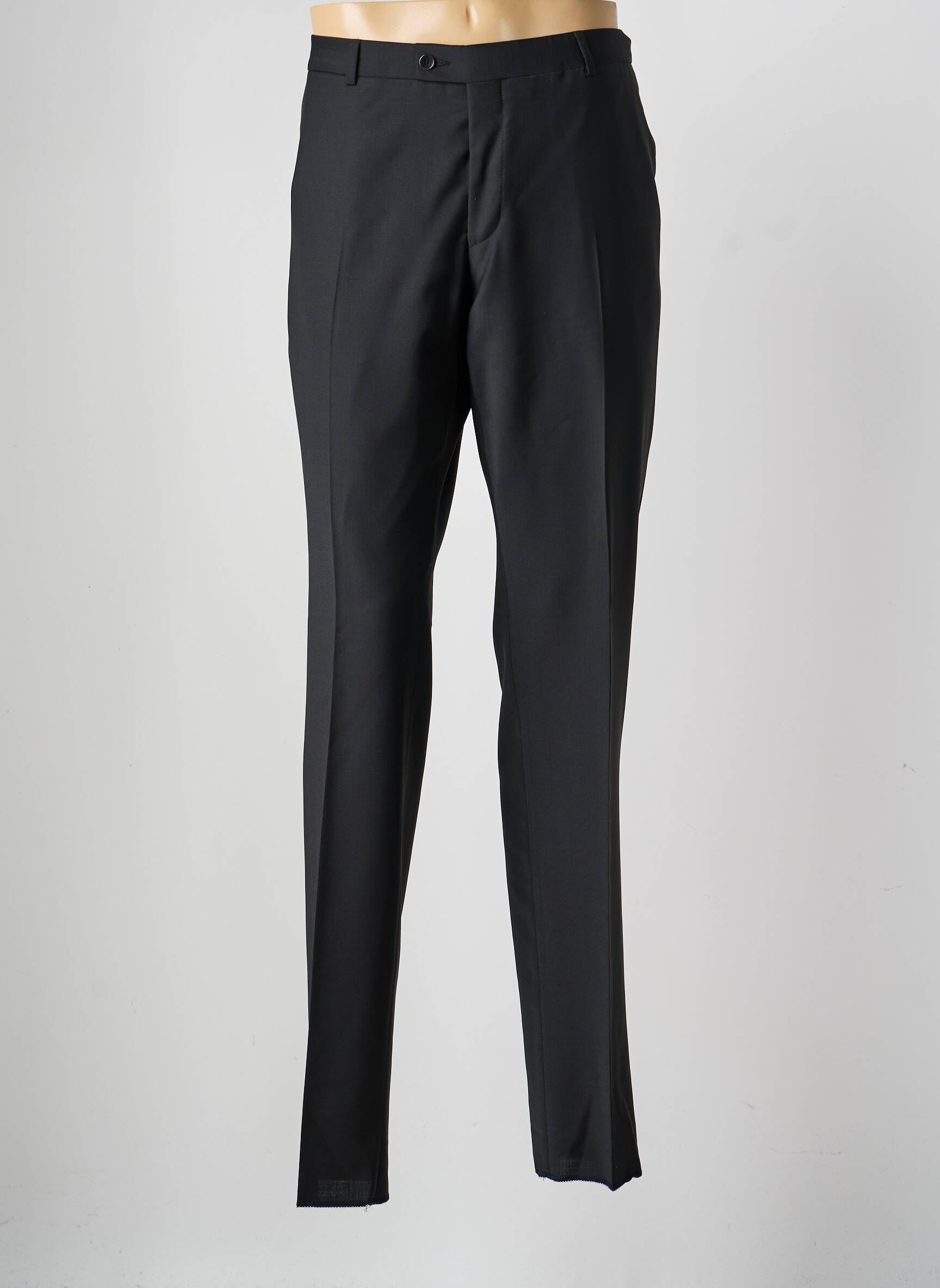 Pantalon droit tissage popeline taille normale noir SAINT HILAIRE homme