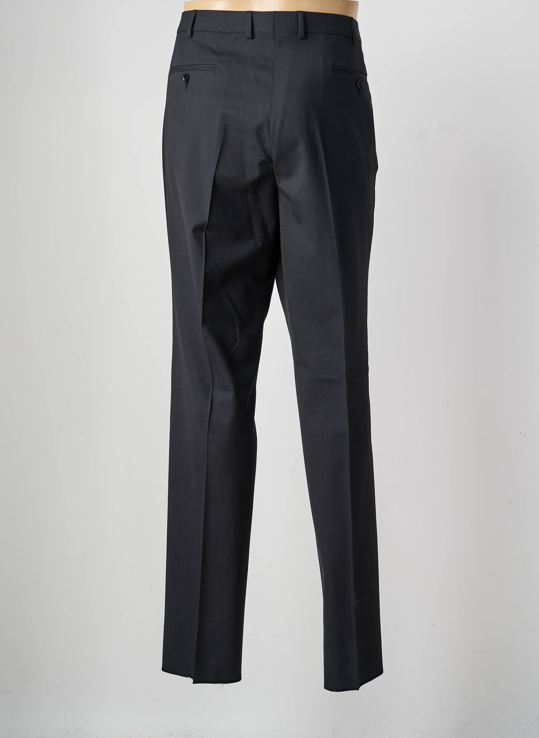 Pantalon droit tissage chiné taille normale noir SAINT HILAIRE homme