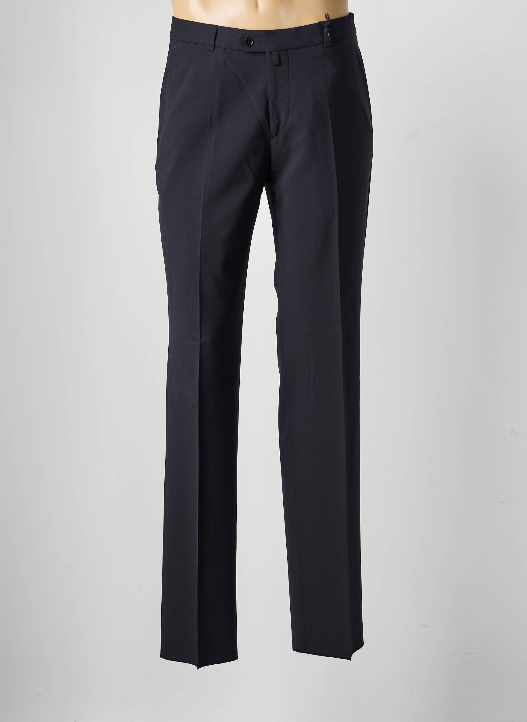 Pantalon droit tissage popeline taille normale bleu SAINT HILAIRE homme