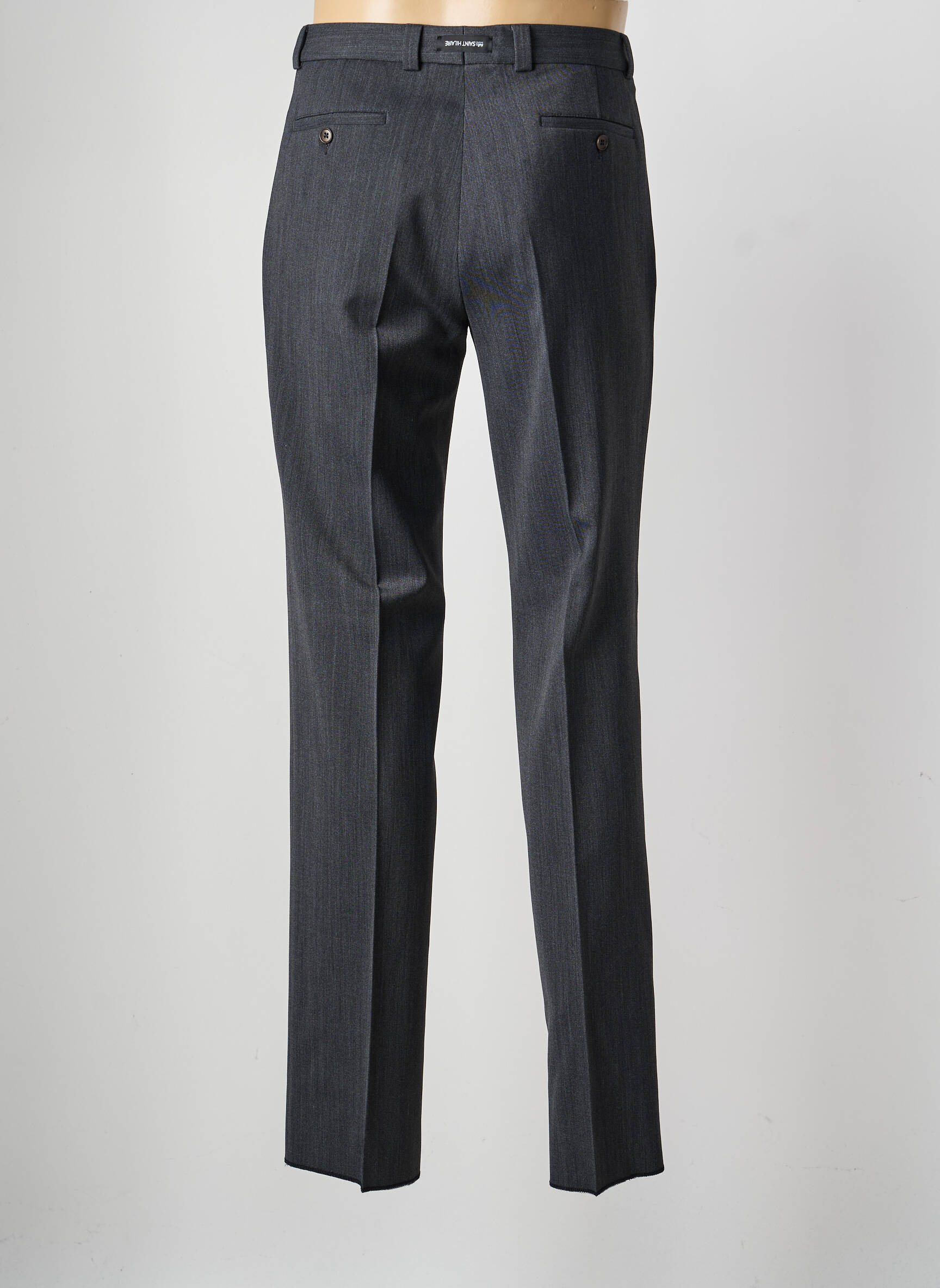 Pantalon droit tissage chiné taille normale gris SAINT HILAIRE homme