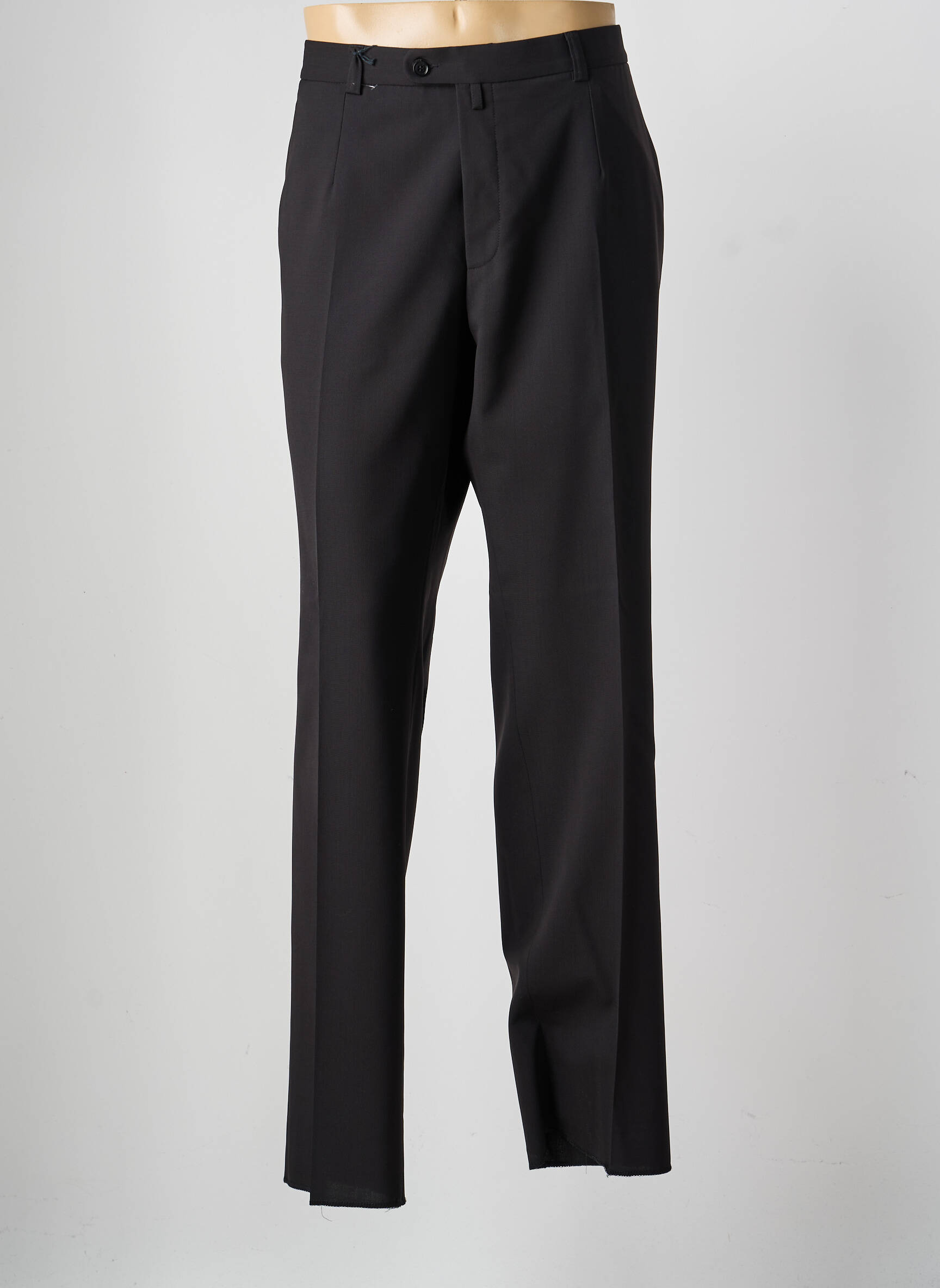 Pantalon droit tissage popeline taille normale noir SAINT HILAIRE homme