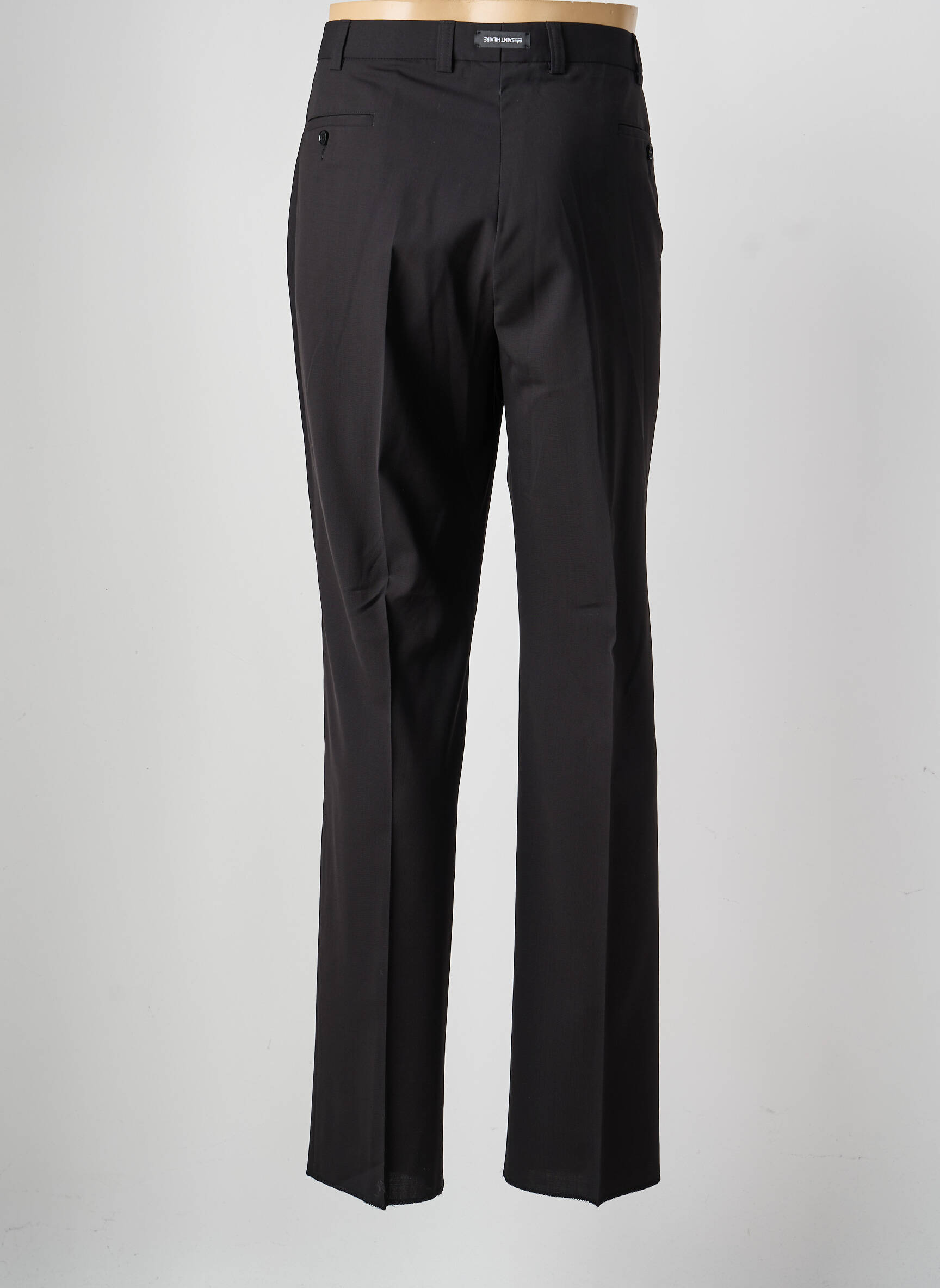 Pantalon droit tissage popeline taille normale noir SAINT HILAIRE homme