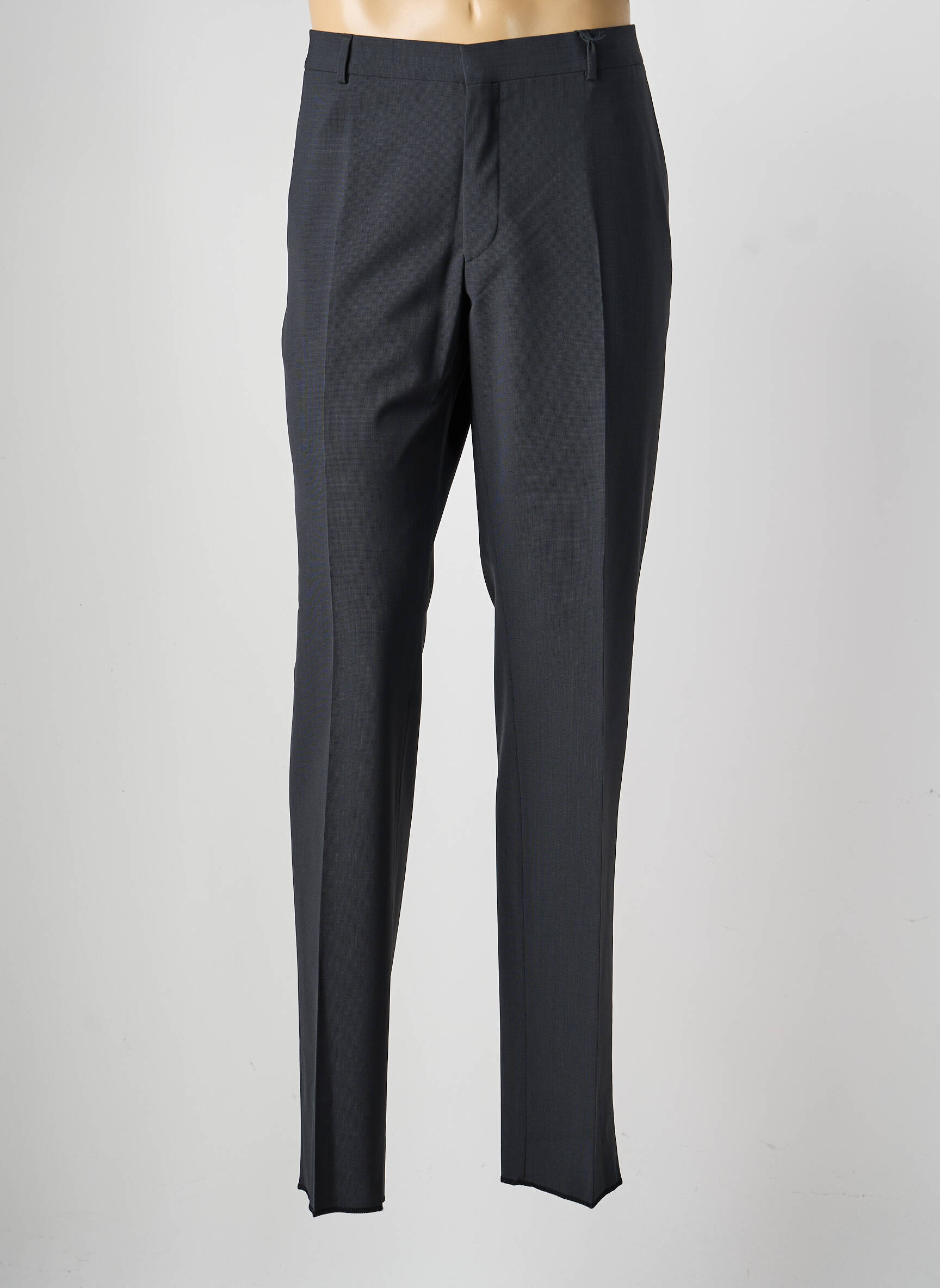 Pantalon droit taille à pinces taille normale gris SAINT HILAIRE homme