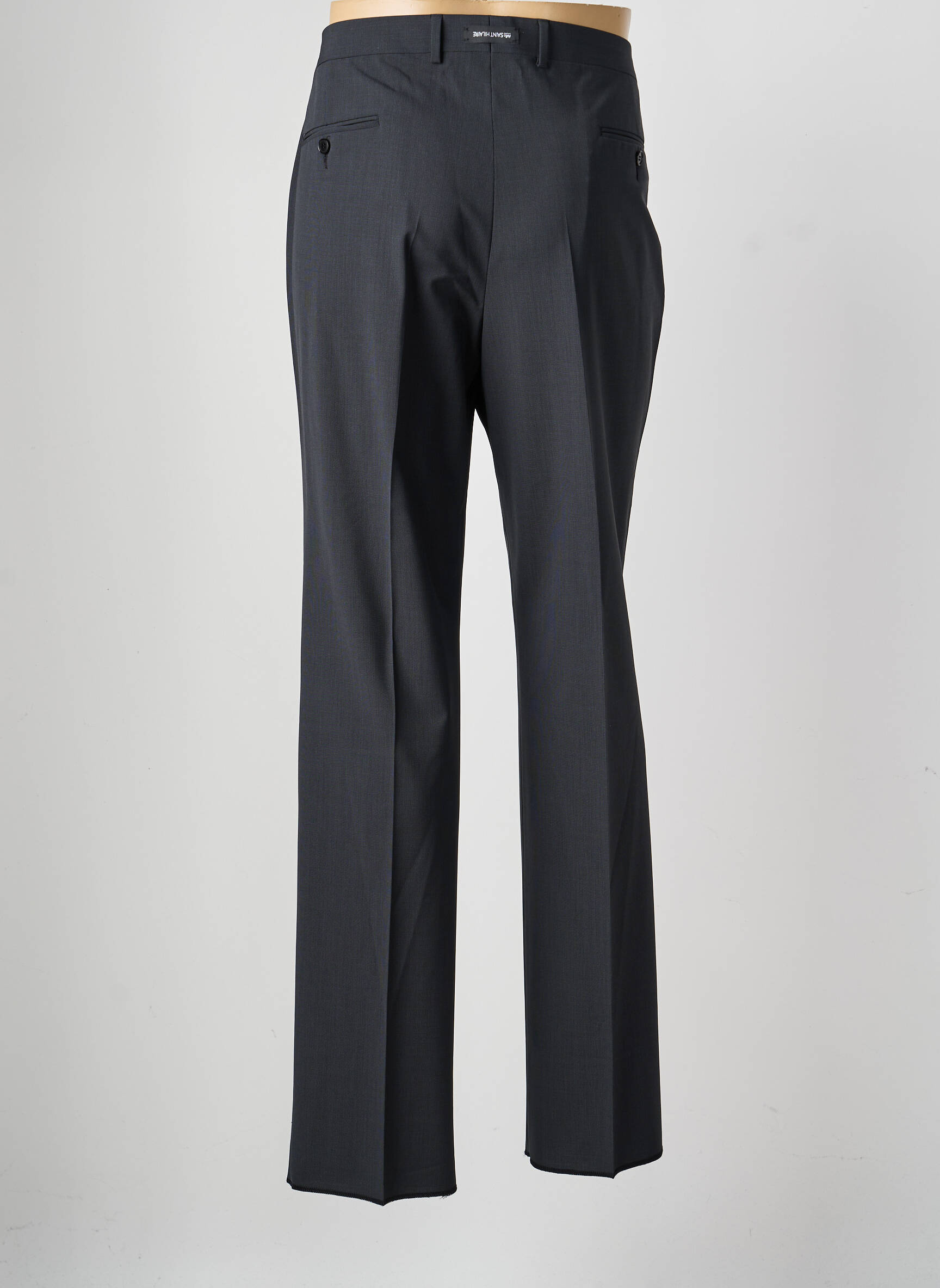 Pantalon droit taille à pinces taille normale gris SAINT HILAIRE homme