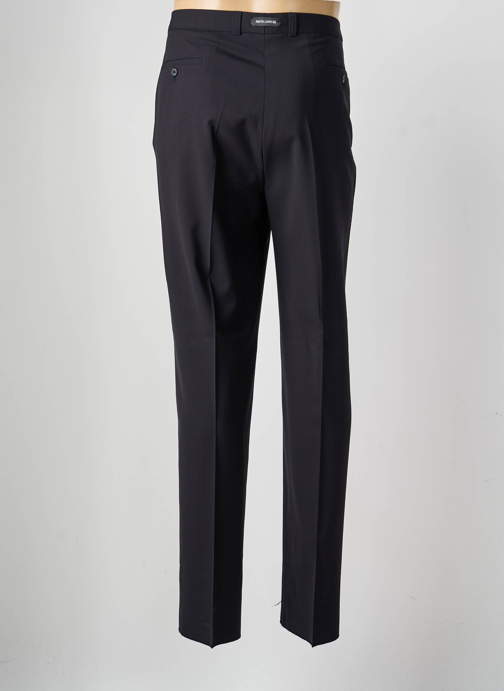 Pantalon droit tissage popeline taille normale noir SAINT HILAIRE homme