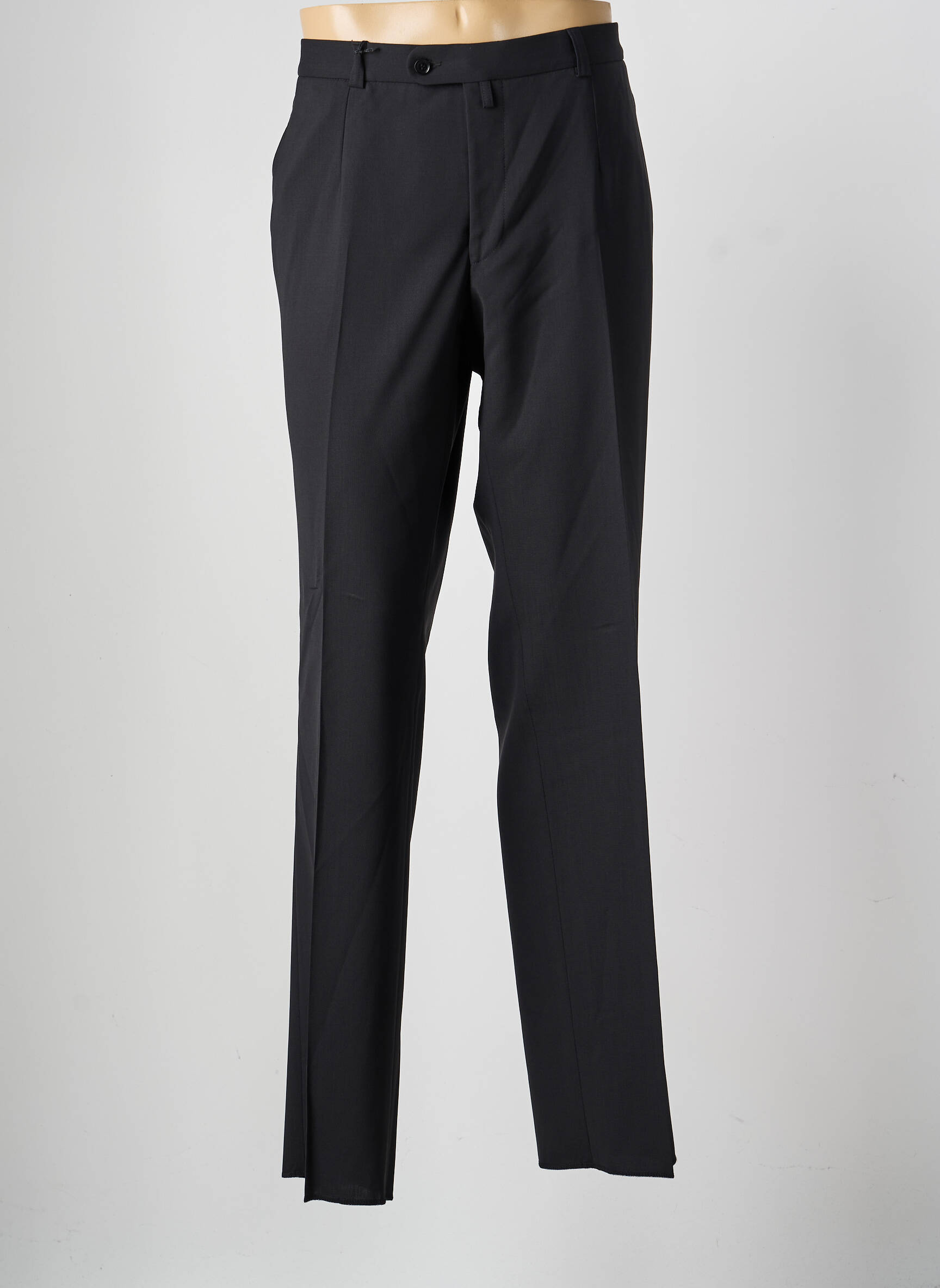 Pantalon droit tissage popeline taille normale noir SAINT HILAIRE homme