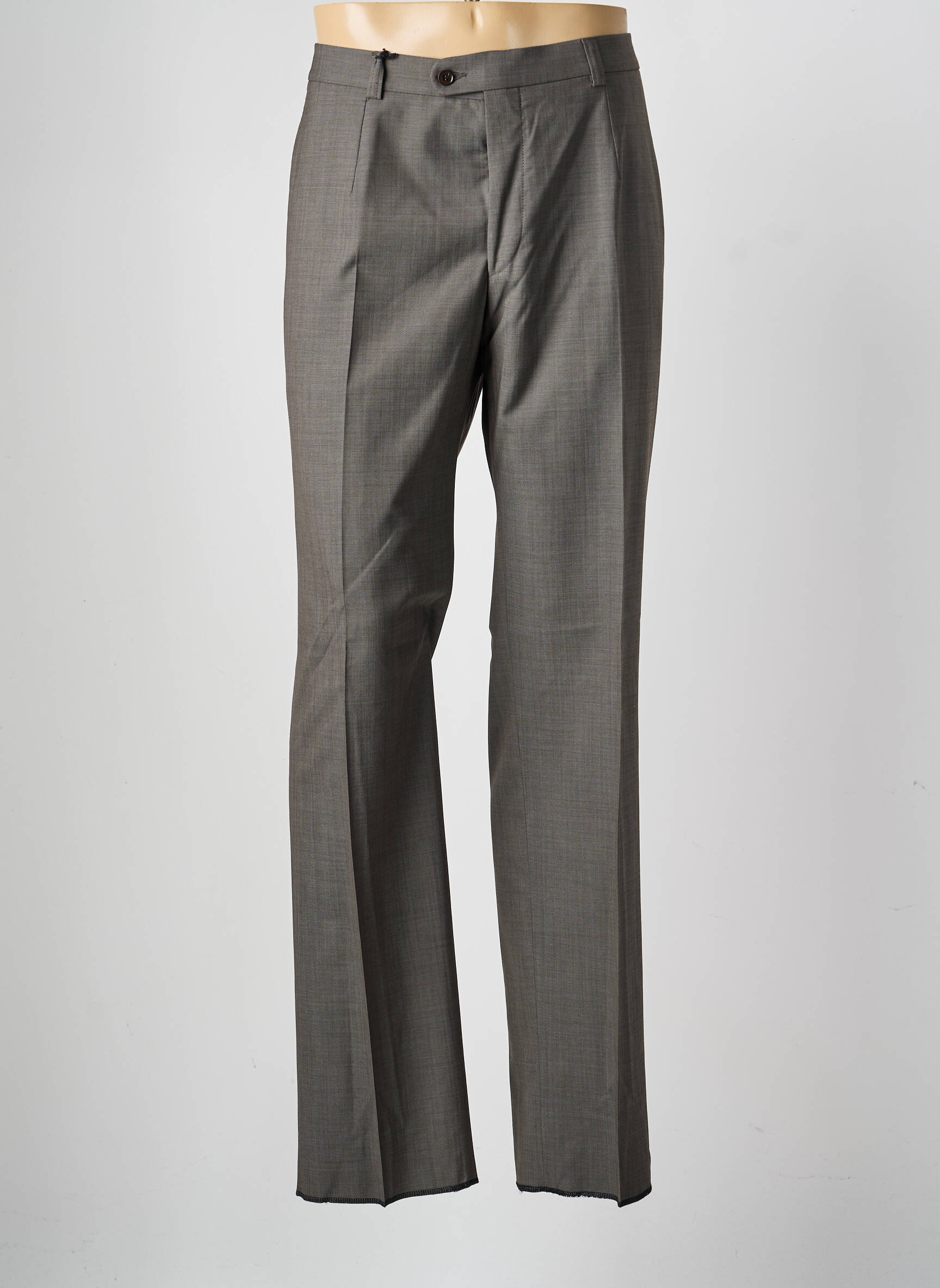 Pantalon droit tissage chiné taille normale gris SAINT HILAIRE homme