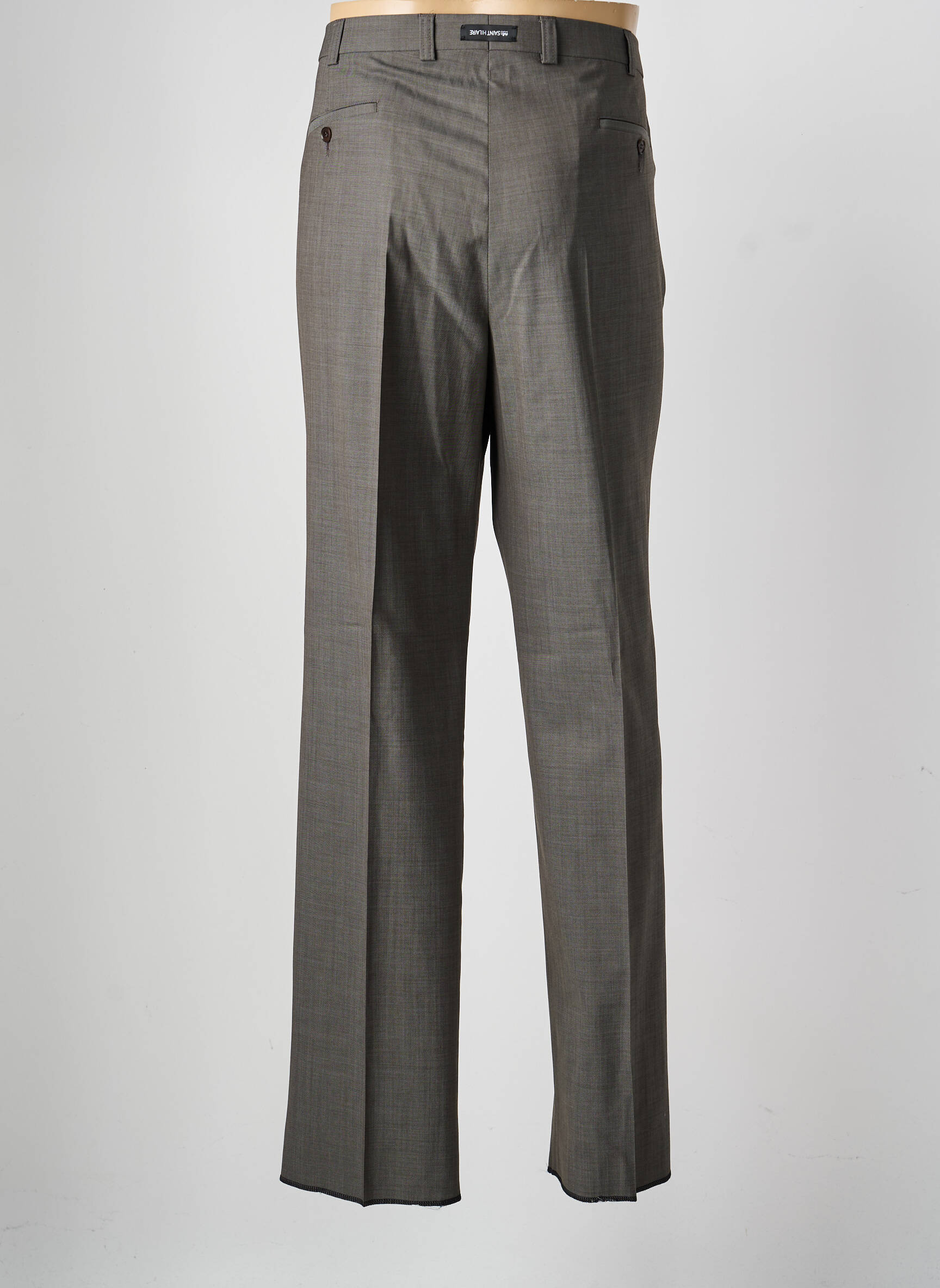 Pantalon droit tissage chiné taille normale gris SAINT HILAIRE homme