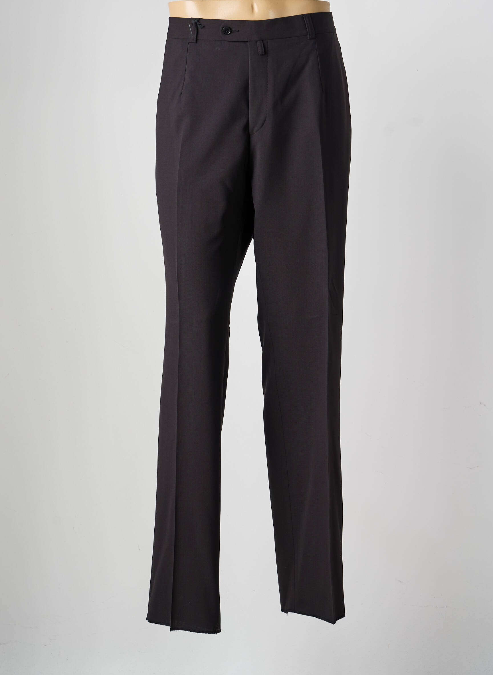 Pantalon droit tissage popeline taille normale noir SAINT HILAIRE homme