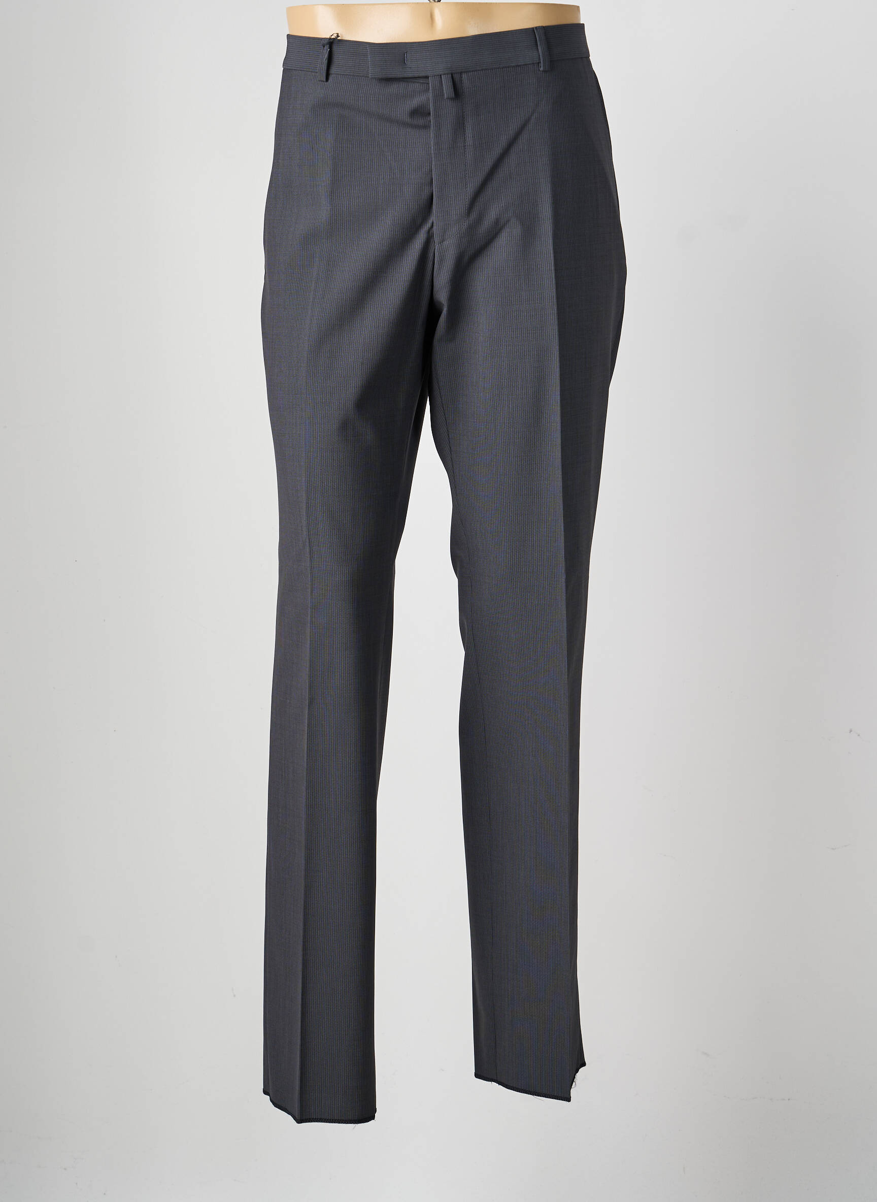 Pantalon droit tissage popeline taille normale gris SAINT HILAIRE homme