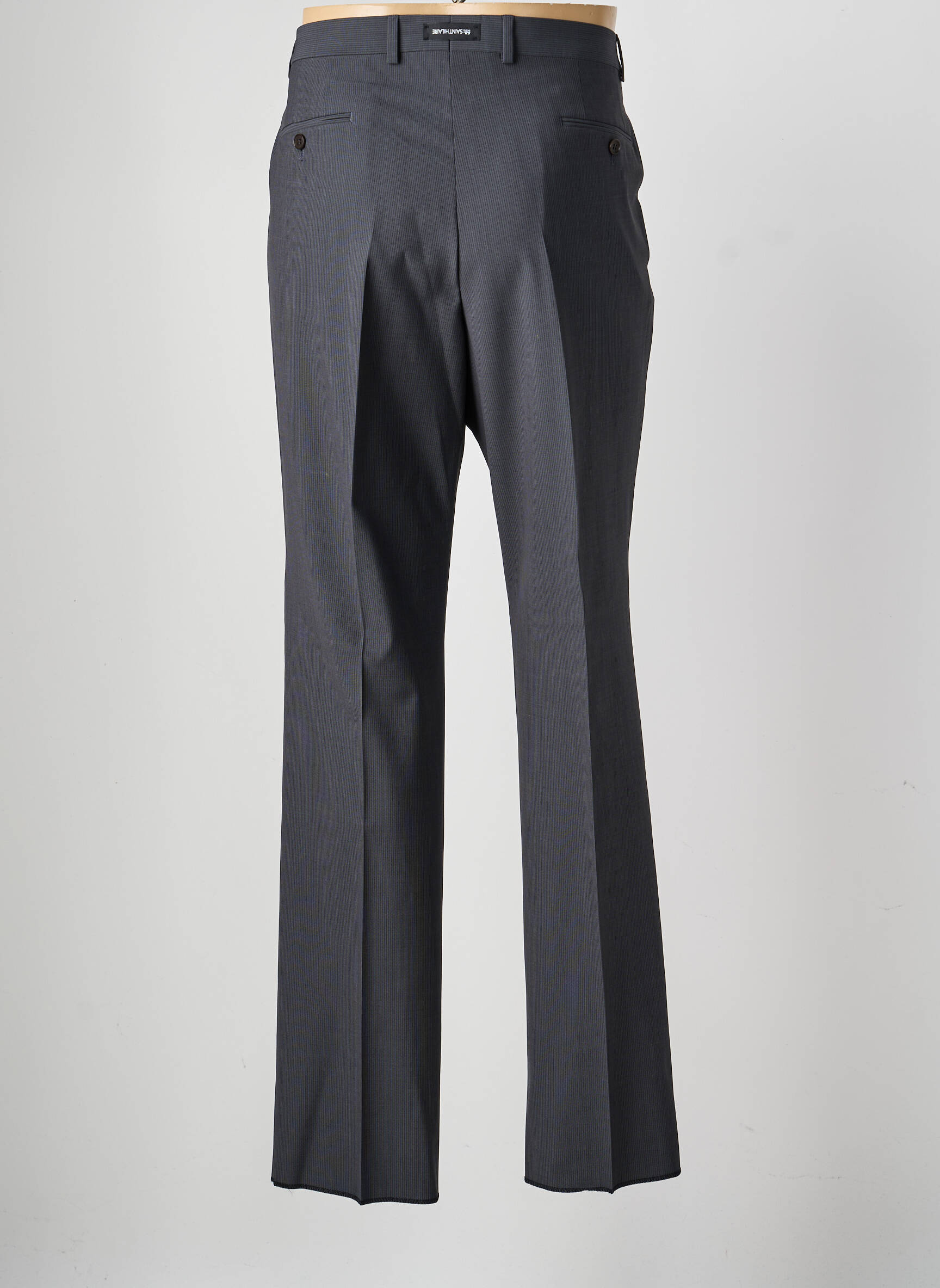 Pantalon droit tissage popeline taille normale gris SAINT HILAIRE homme