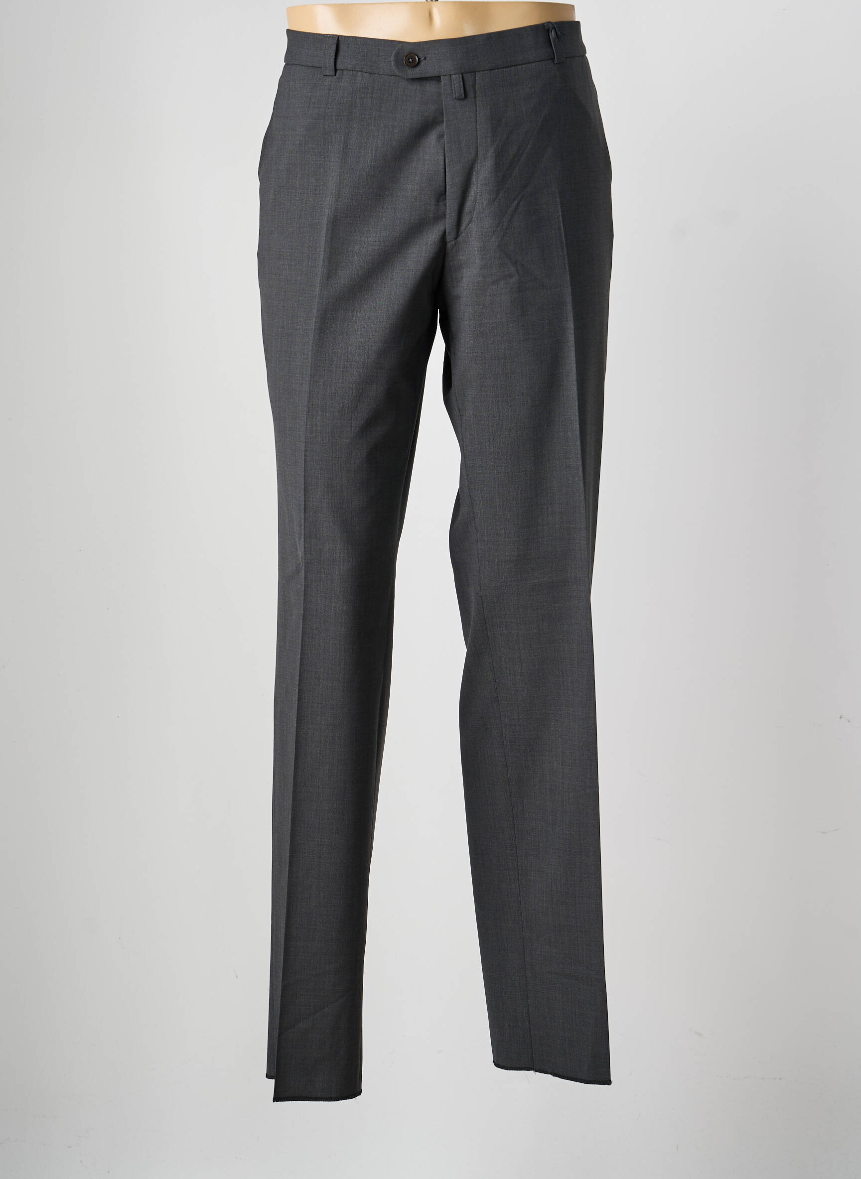 Pantalon droit tissage chiné taille normale gris SAINT HILAIRE homme