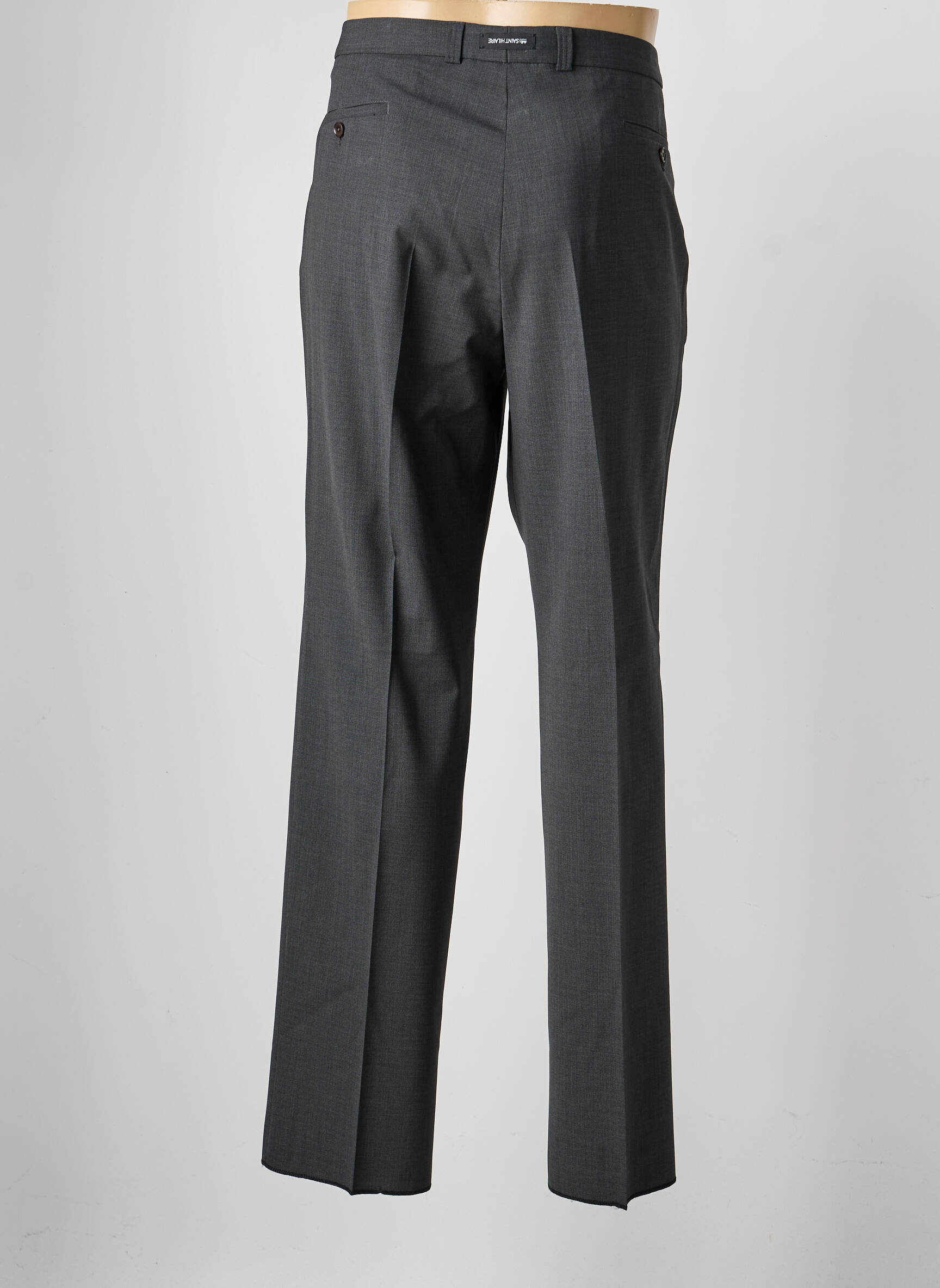 Pantalon droit tissage chiné taille normale gris SAINT HILAIRE homme