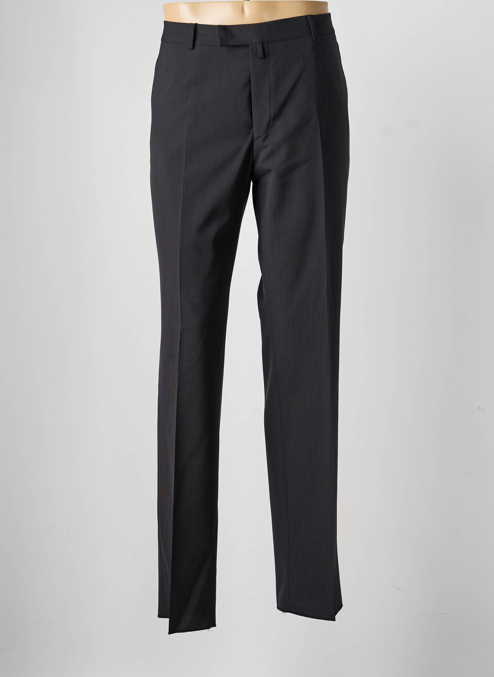 Pantalon droit tissage popeline taille normale noir SAINT HILAIRE homme