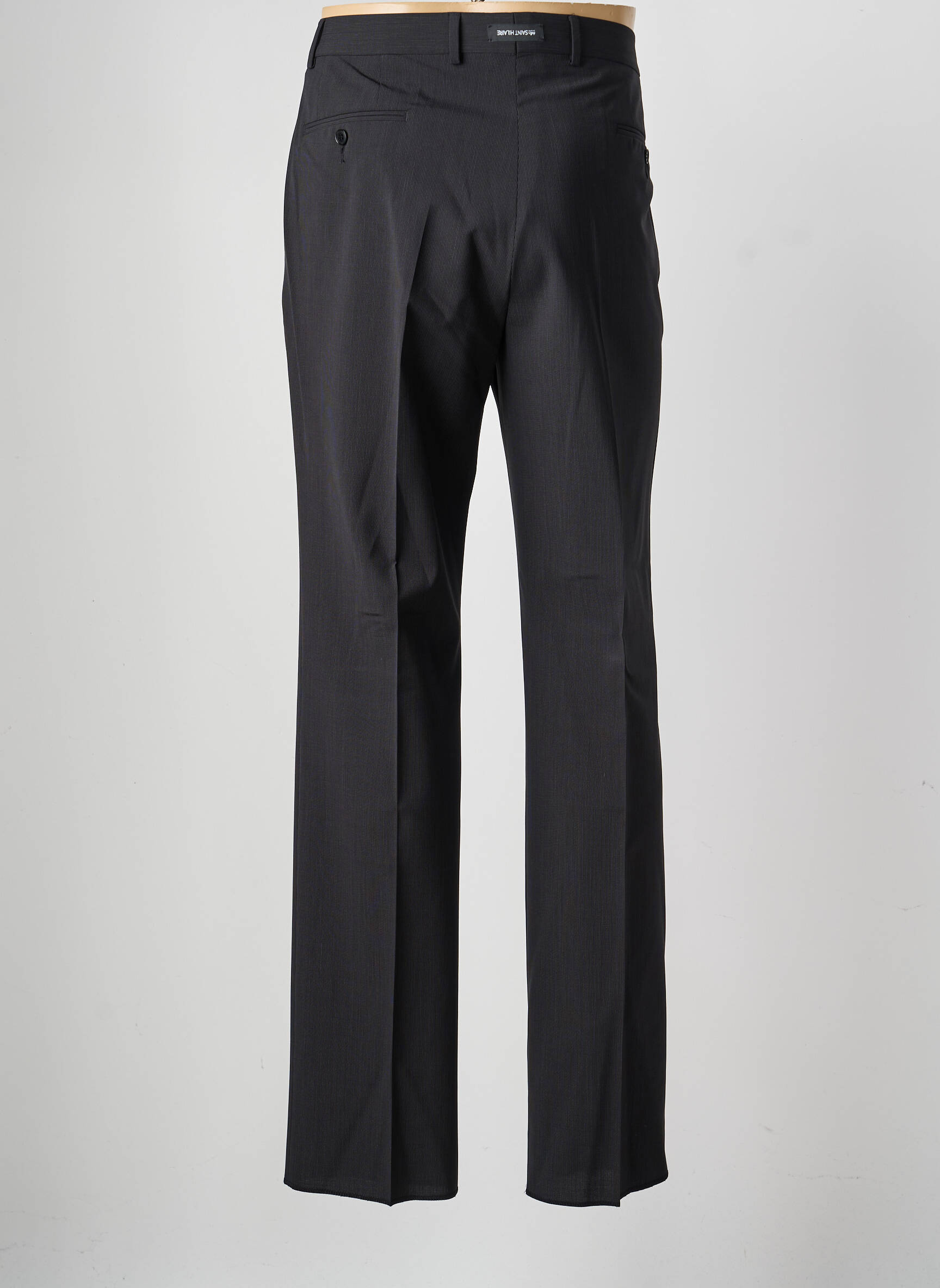 Pantalon droit tissage popeline taille normale noir SAINT HILAIRE homme