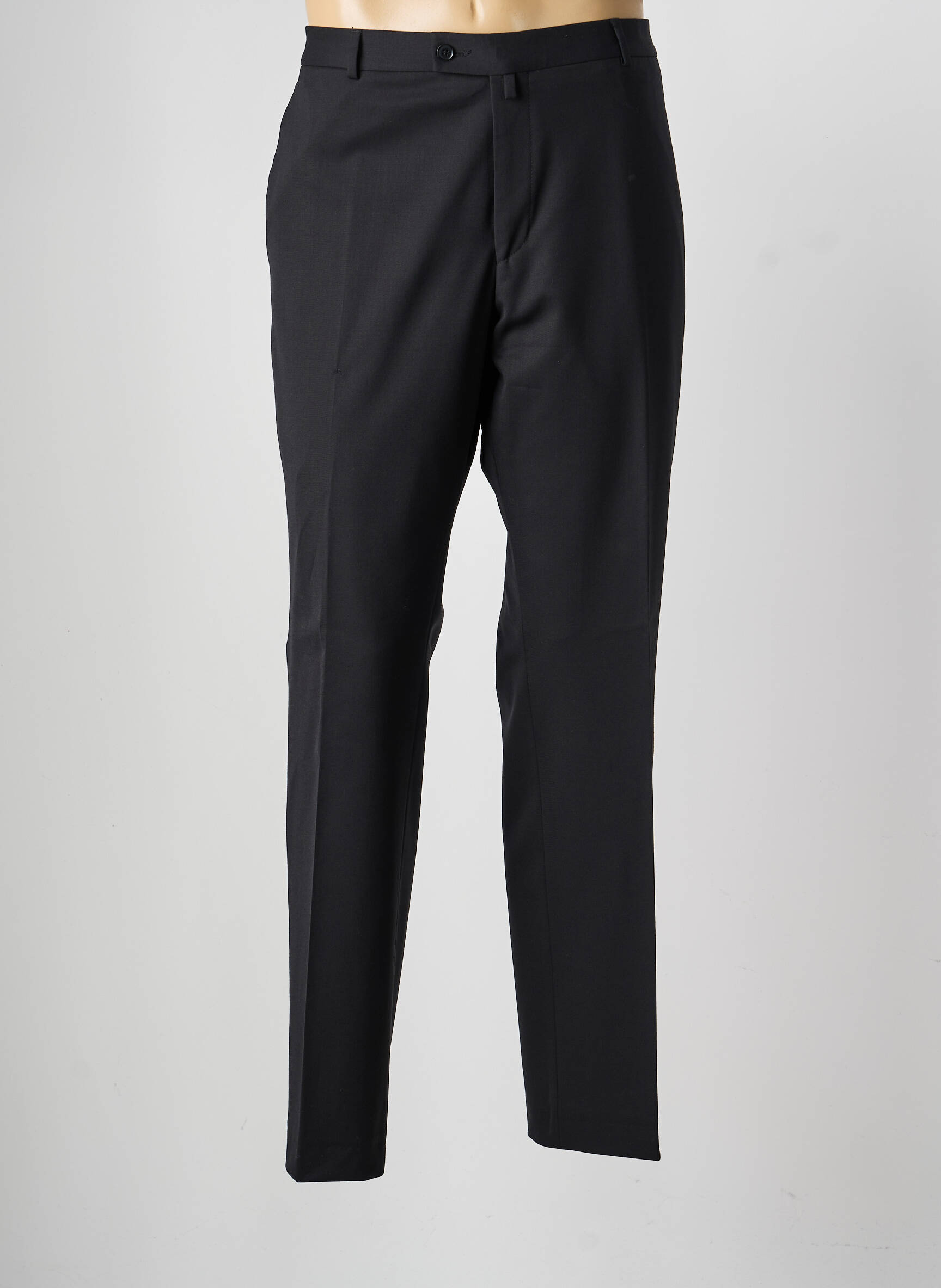 Pantalon droit tissage popeline taille normale noir SAINT HILAIRE homme