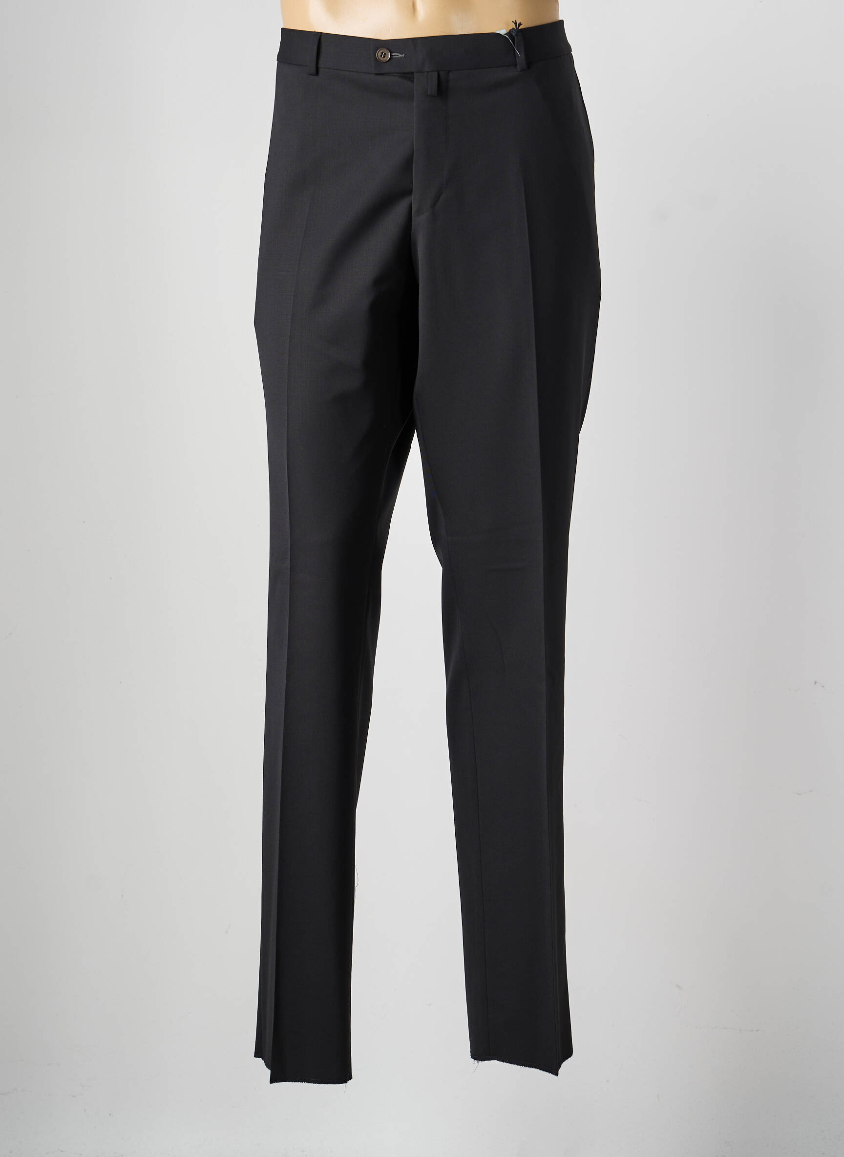 Pantalon droit tissage popeline taille normale noir SAINT HILAIRE homme