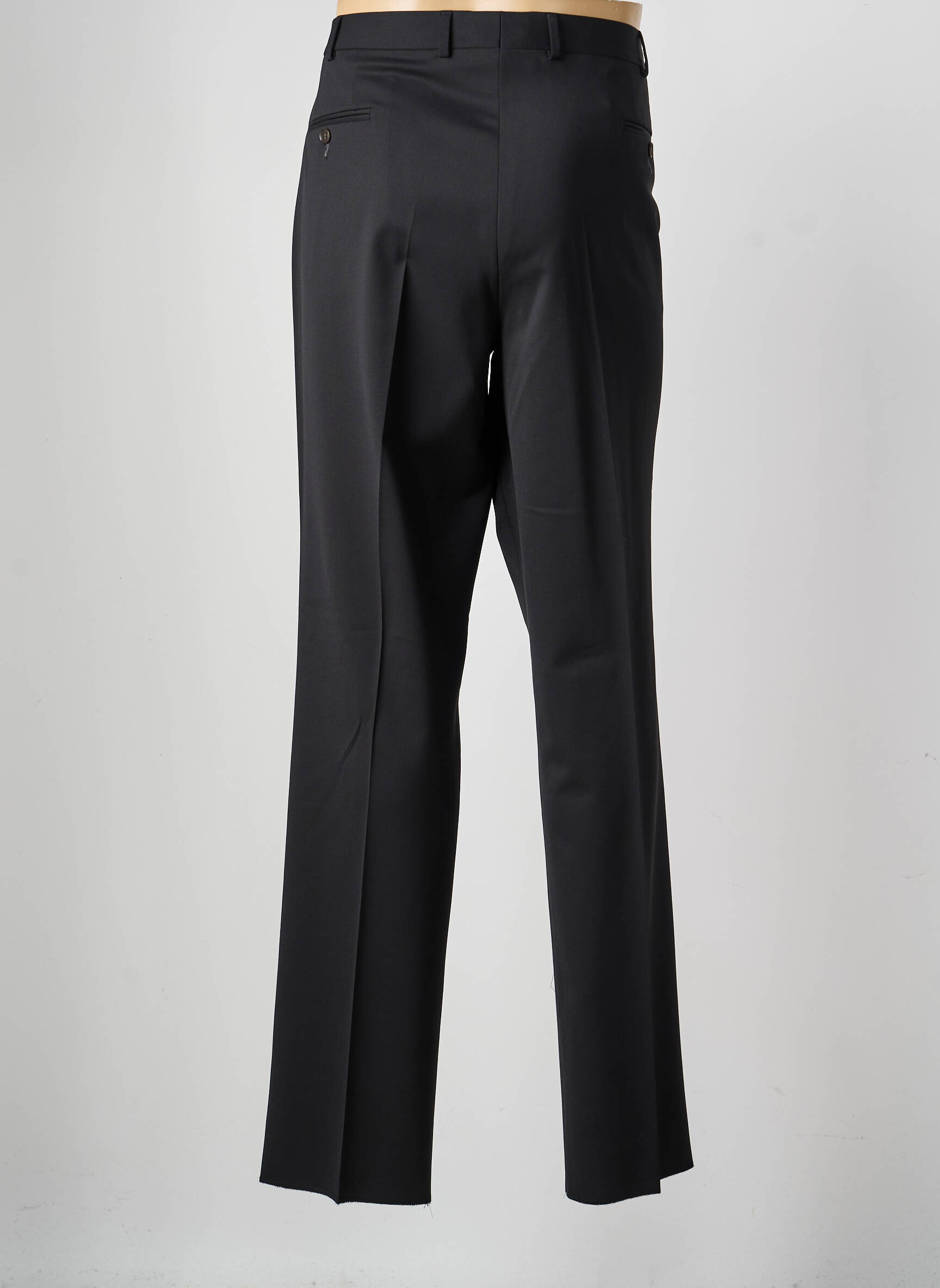 Pantalon droit tissage popeline taille normale noir SAINT HILAIRE homme