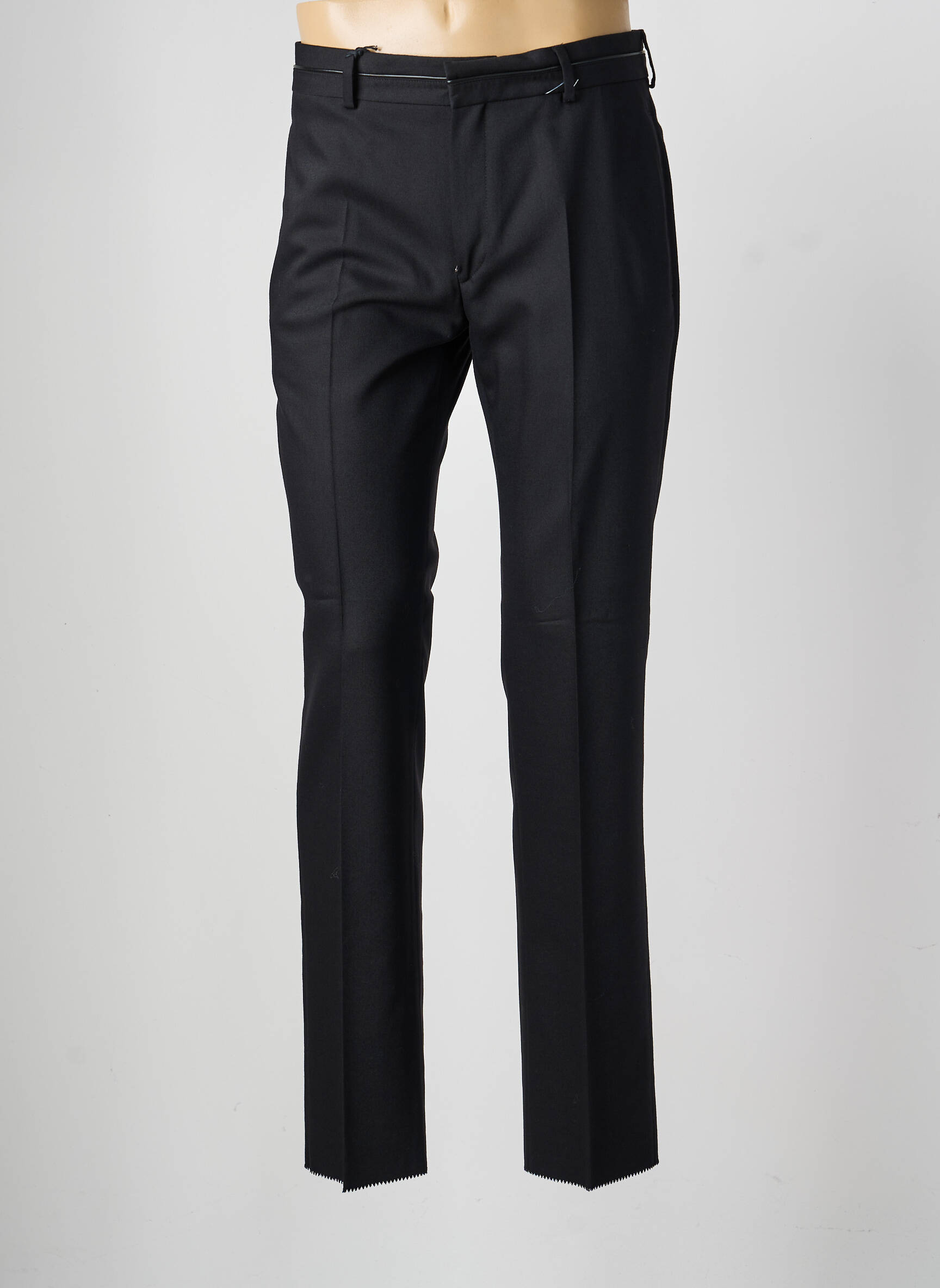 Pantalon droit tissage popeline taille normale noir KARL LAGERFELD homme