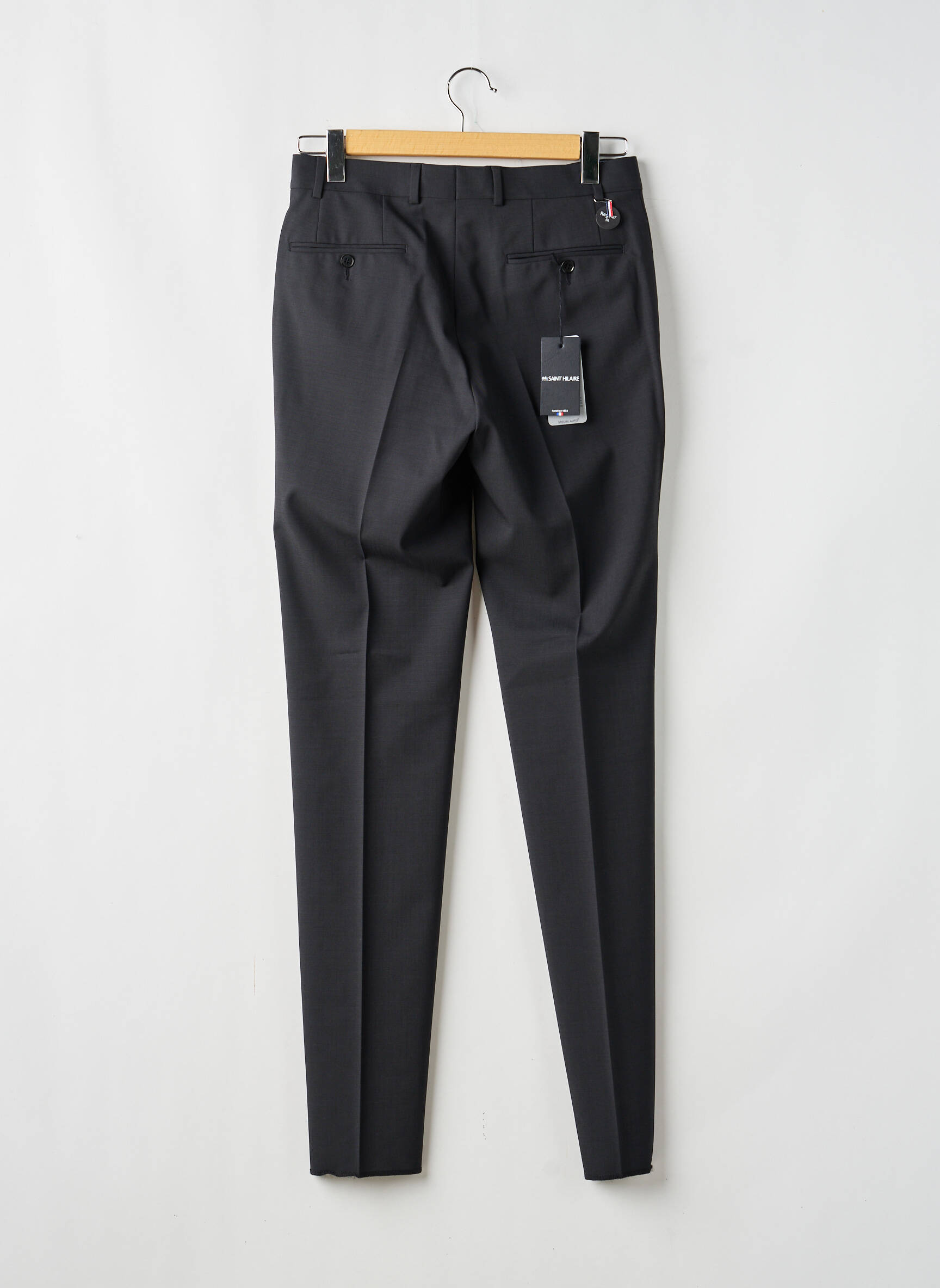 Pantalon droit tissage chiné taille normale gris SAINT HILAIRE homme