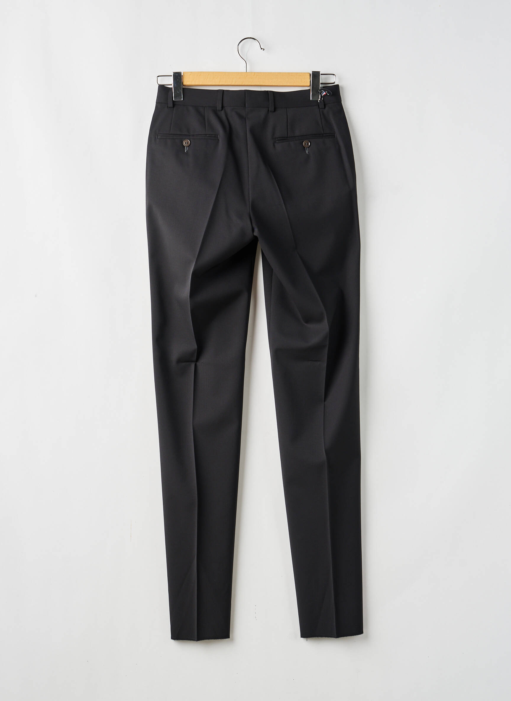 Pantalon droit tissage popeline taille normale noir SAINT HILAIRE homme