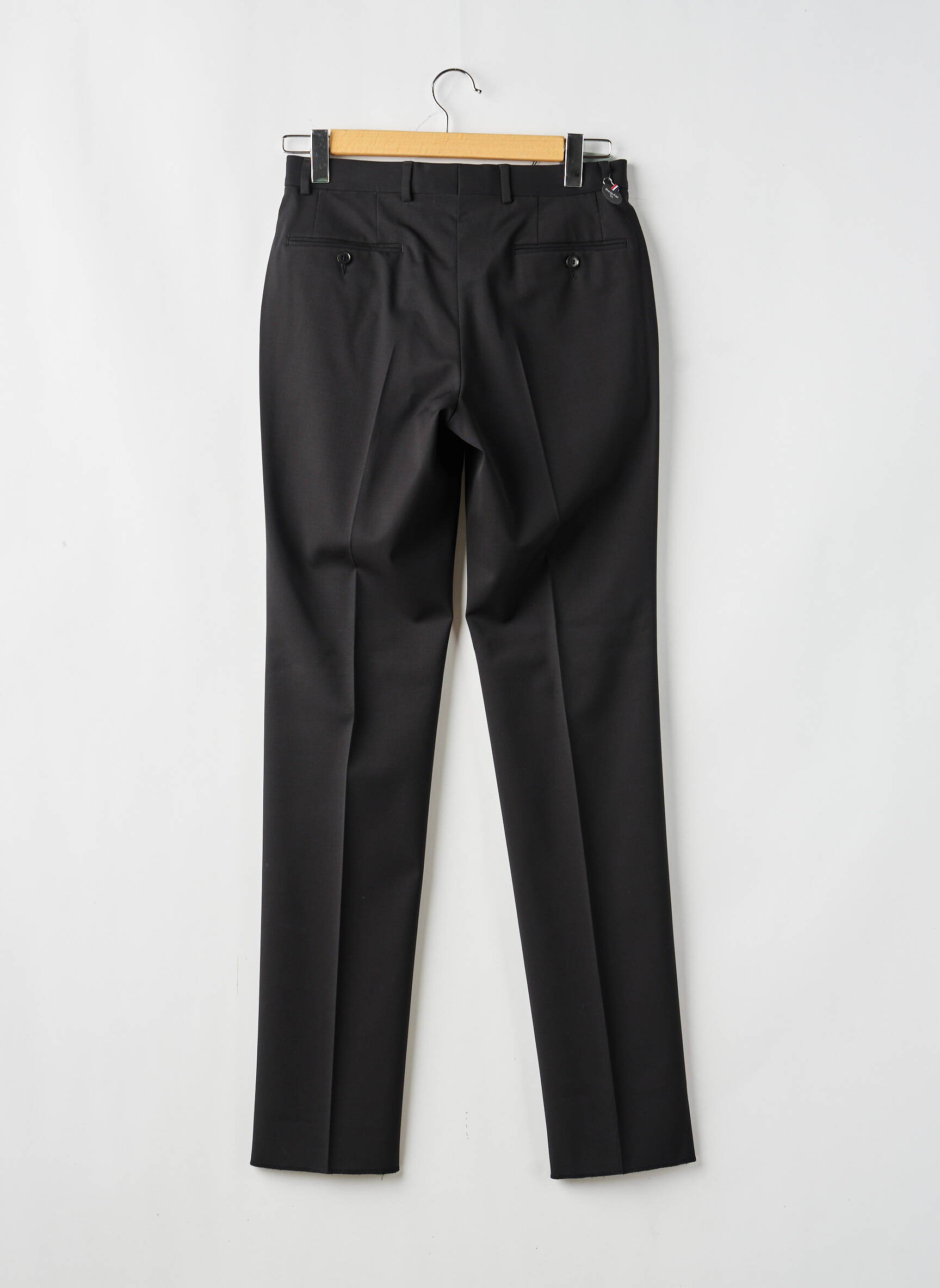 Pantalon droit tissage popeline taille normale noir SAINT HILAIRE homme