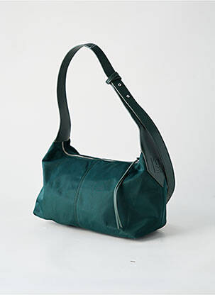 Sac fermeture zippée forme rectangulaire vert CAROLL femme