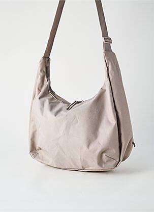 Sac fermeture zippée forme rectangulaire gris MUJI femme