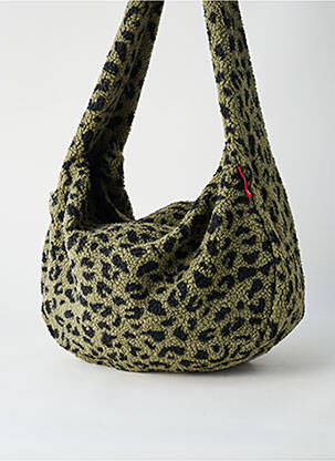 Sac fermeture zippée forme bourse vert REISENTHEL femme